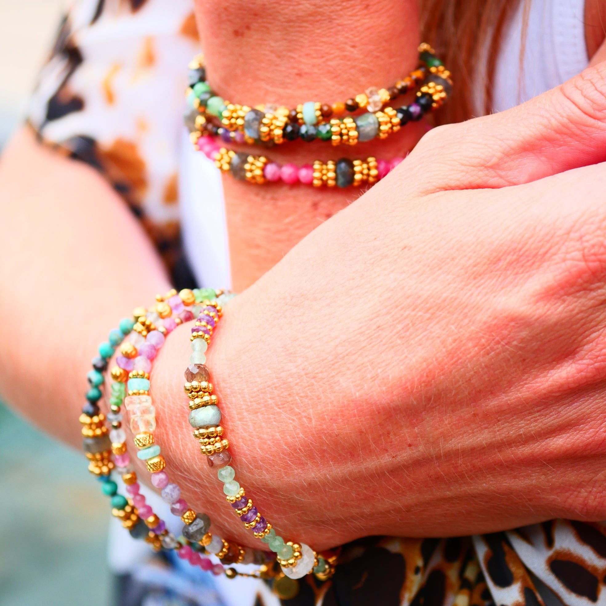 Aventurine bracelet GINANDGER Green