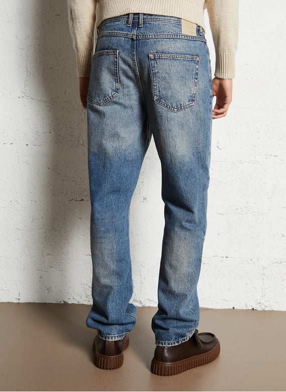 Cotton straight jeans | Blue by SOLID Cotton straight jeans Blue