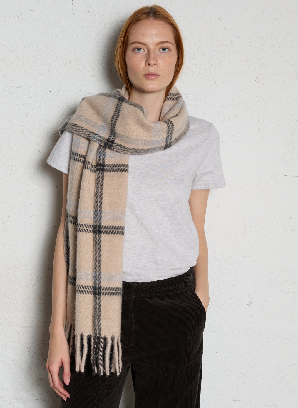 Check pattern scarf MAISON 123