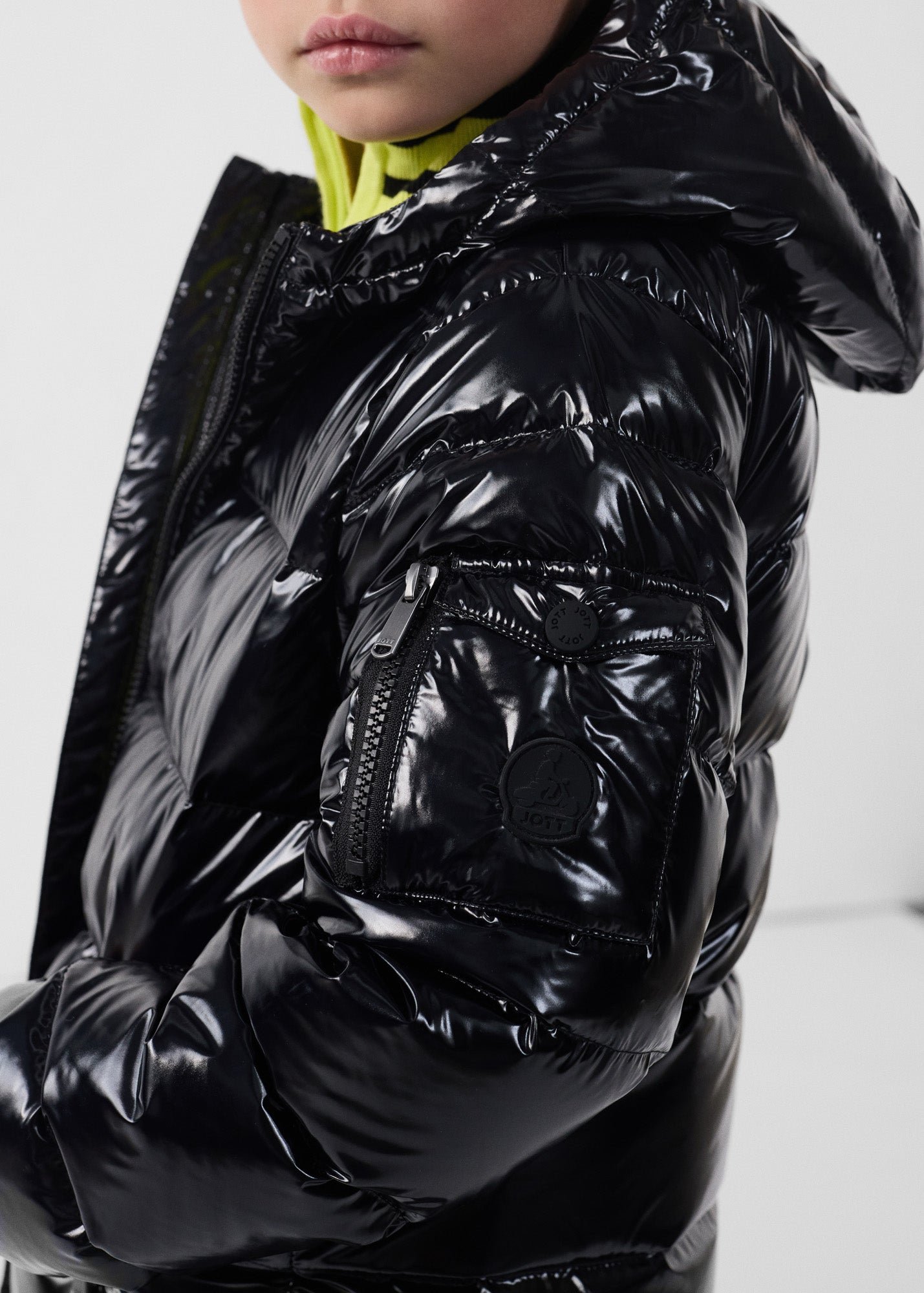 Doudoune enfant grand froid laquée kazan JOTT Noir