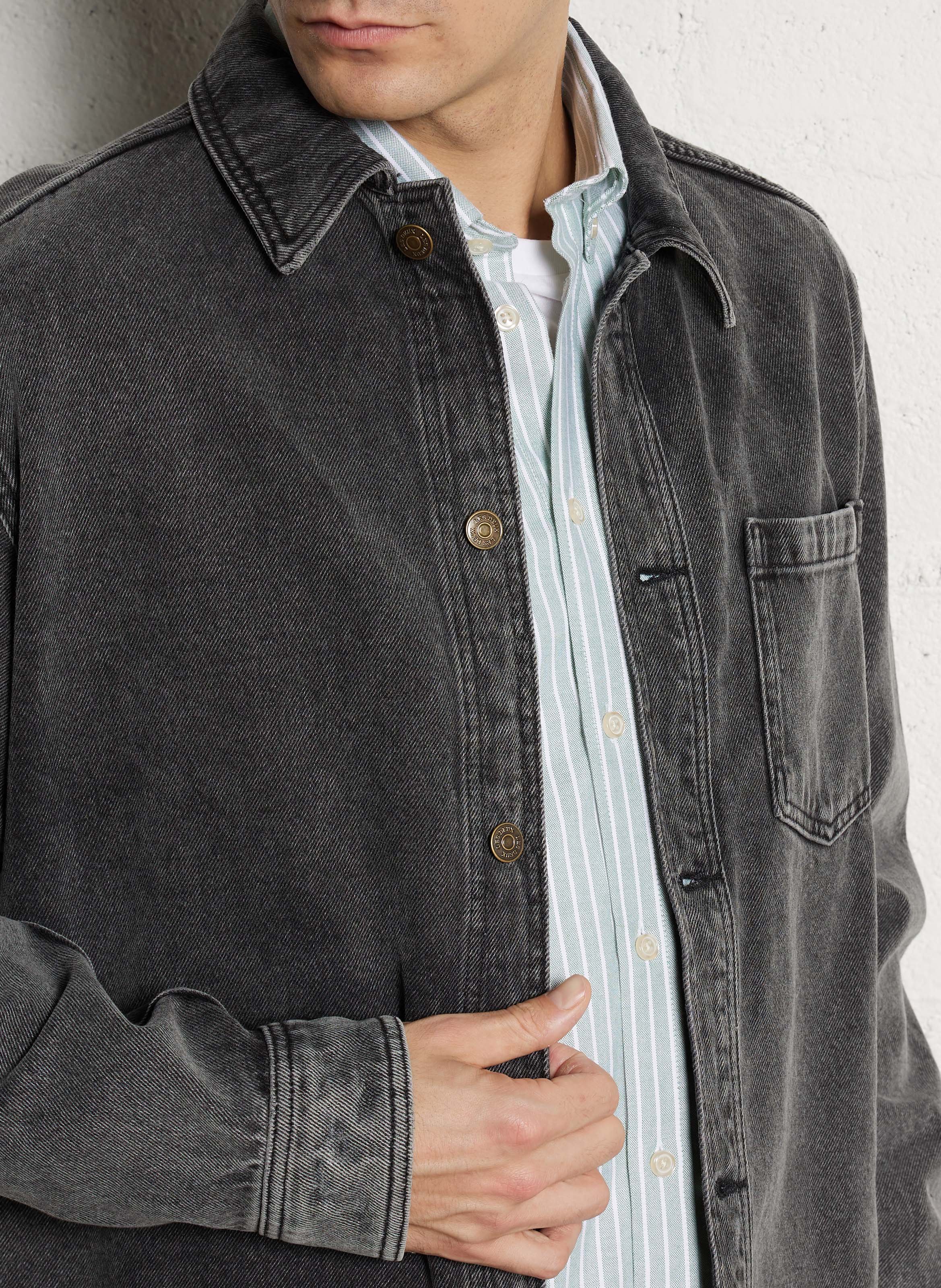 Surchemise droite en coton LES DEUX Gris