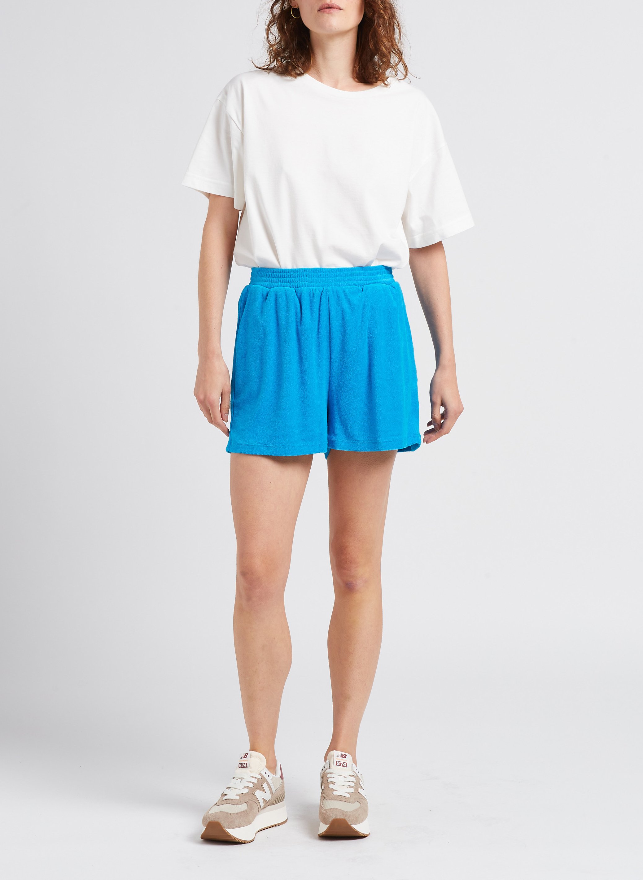 Short court en tissu éponge  VILA Bleu