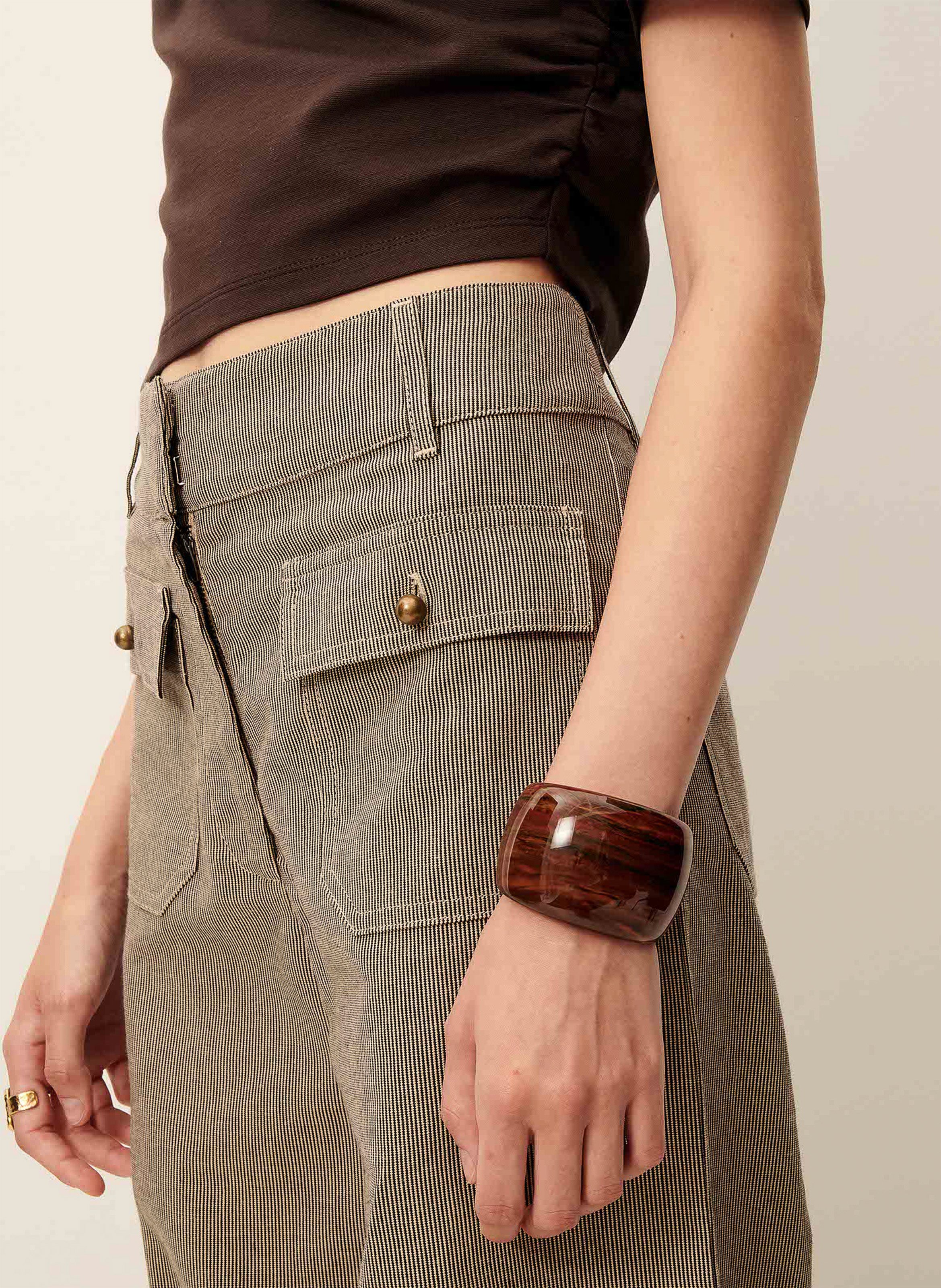 Wijde jeans SESSUN Beige