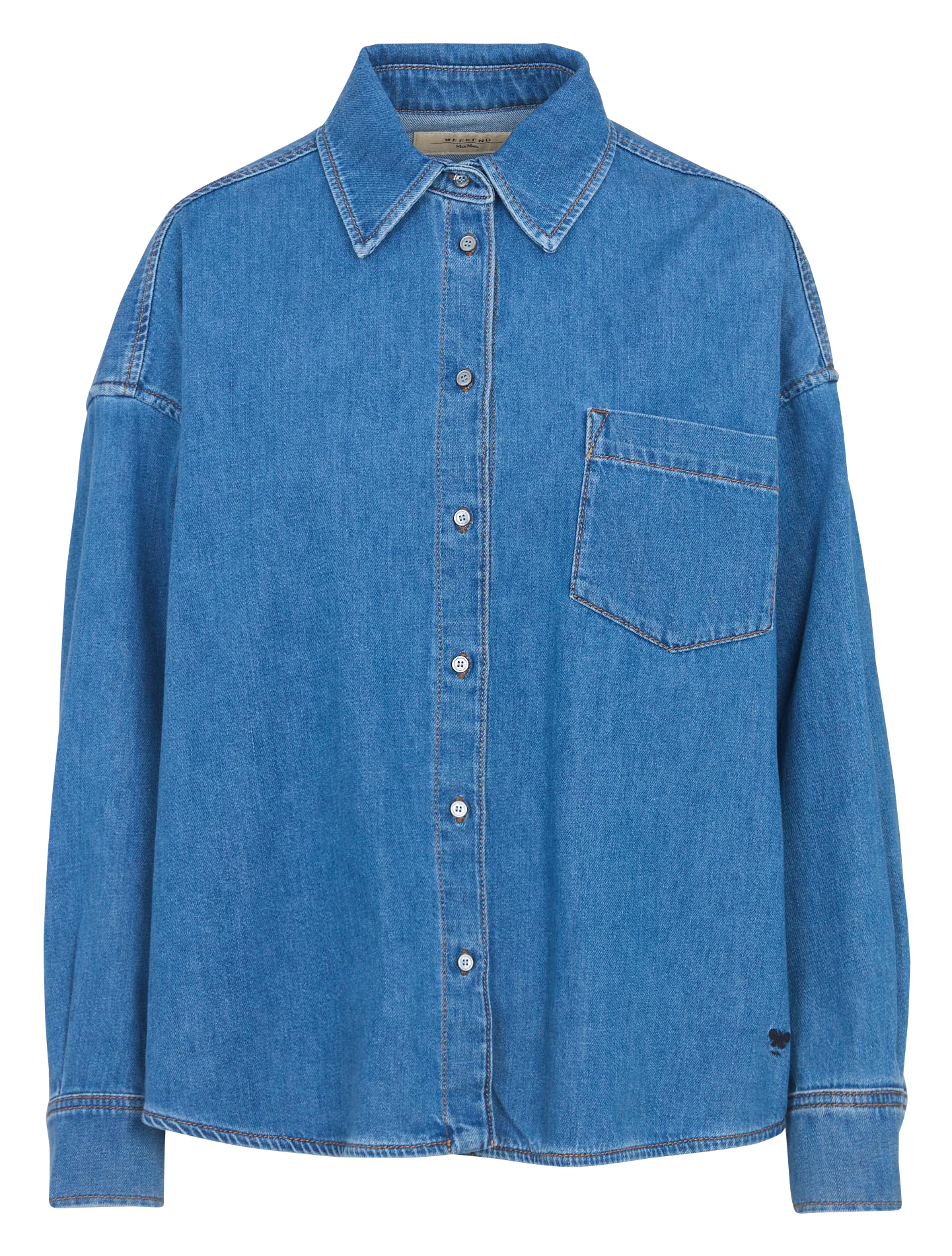 Chemise ample boutonnée en jean MAX MARA WEEK END Bleu