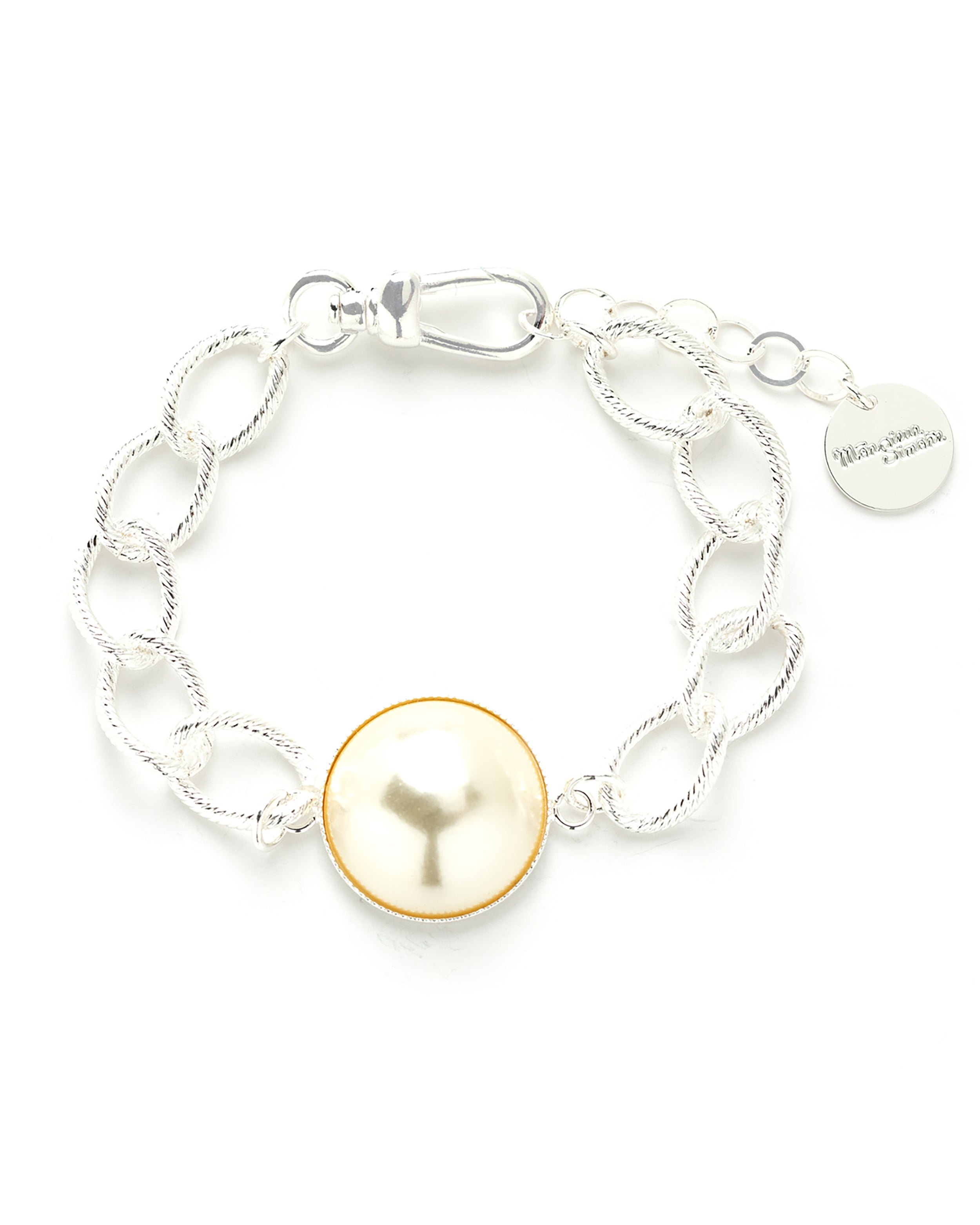 Maxi gold-plated pearl bracelet MONSIEUR SIMONE Silver