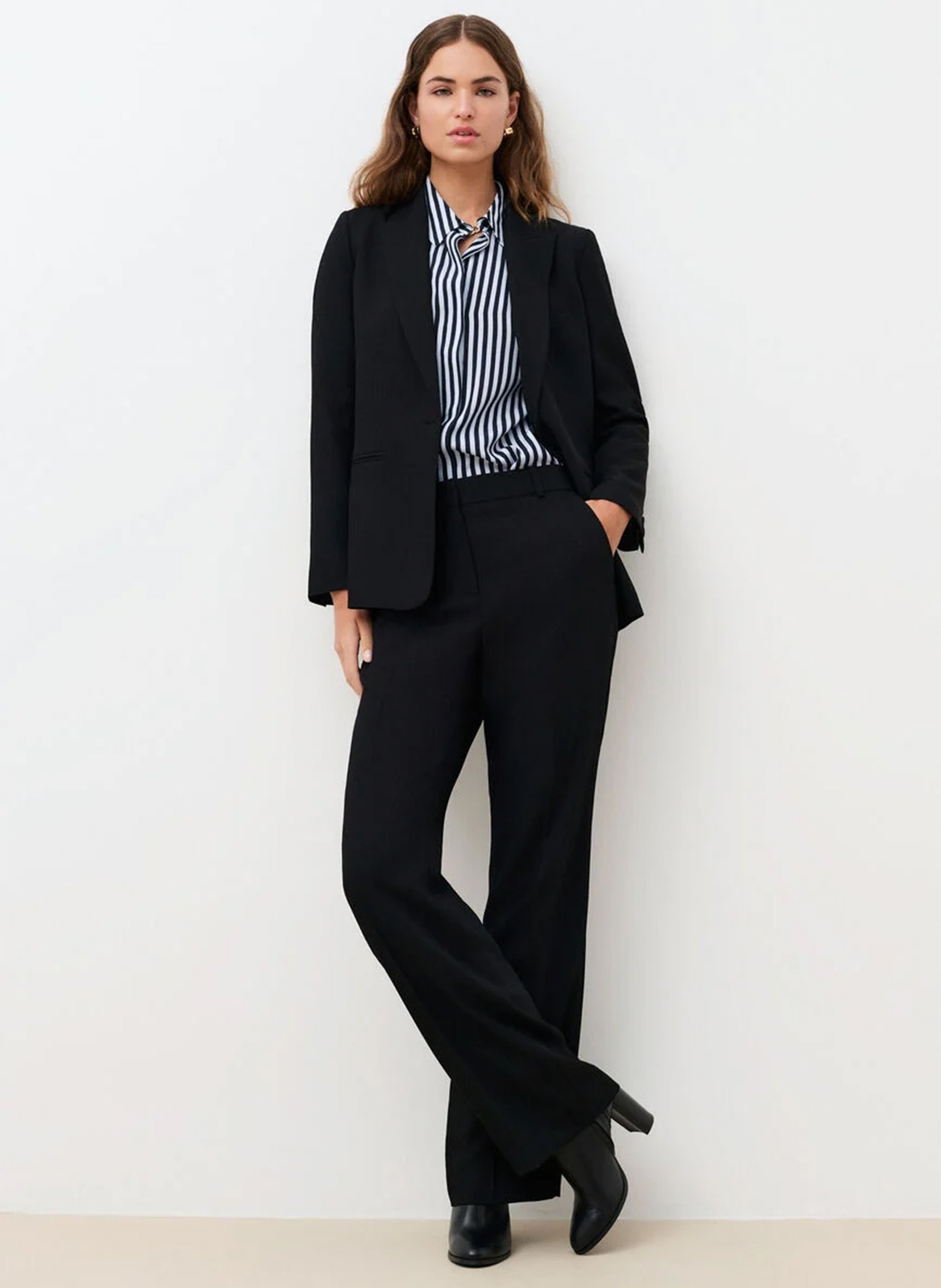 Pantalon droit CAROLL Noir