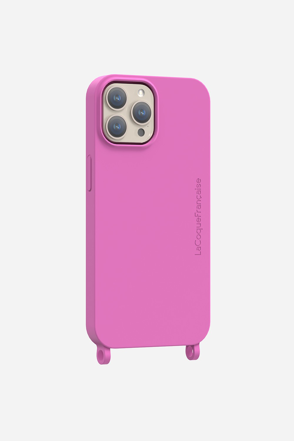 Soft touch phone case with rings for iPhone 14 Pro Max LA COQUE FRANCAISE Purple