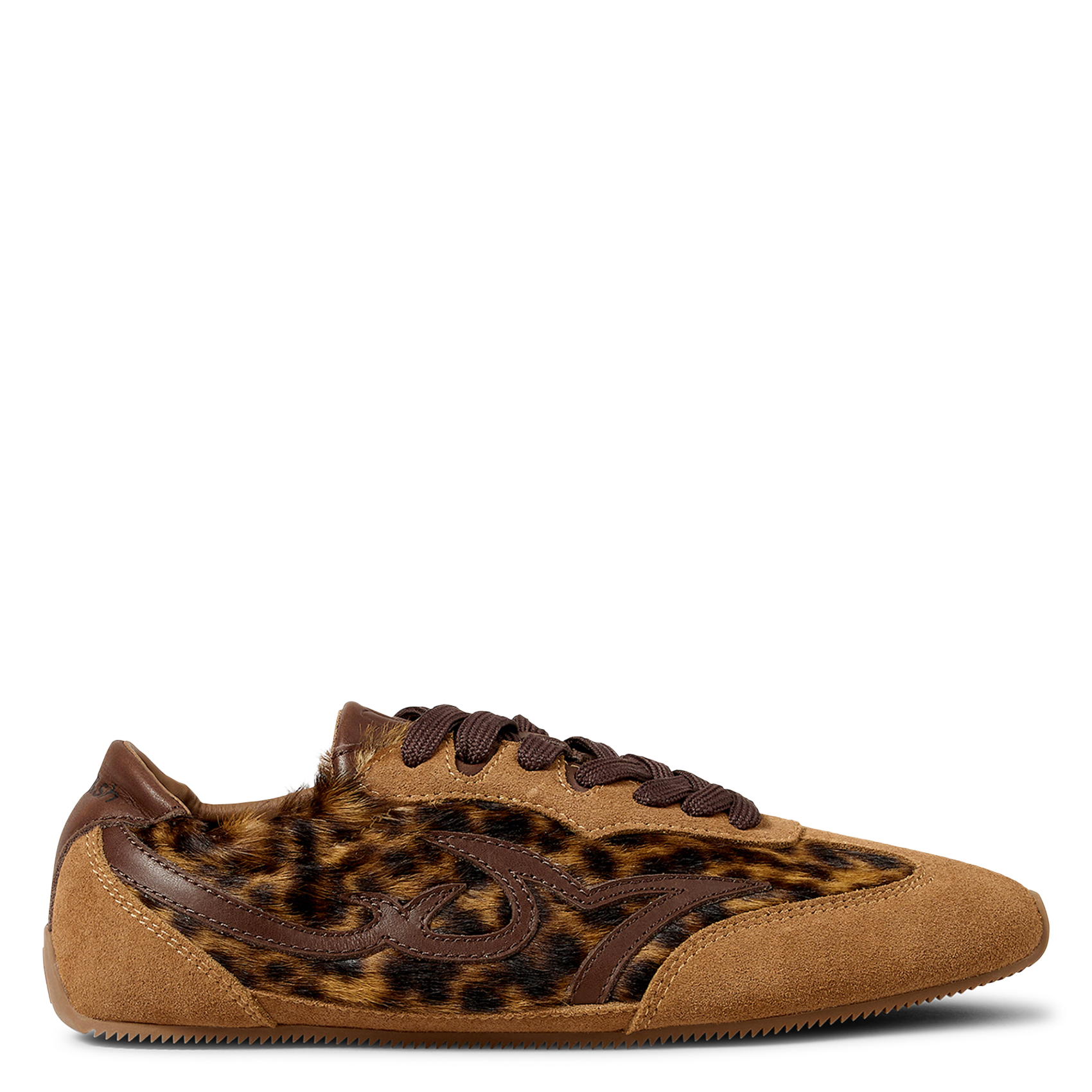 Baskets basses en cuir BA&SH Marron