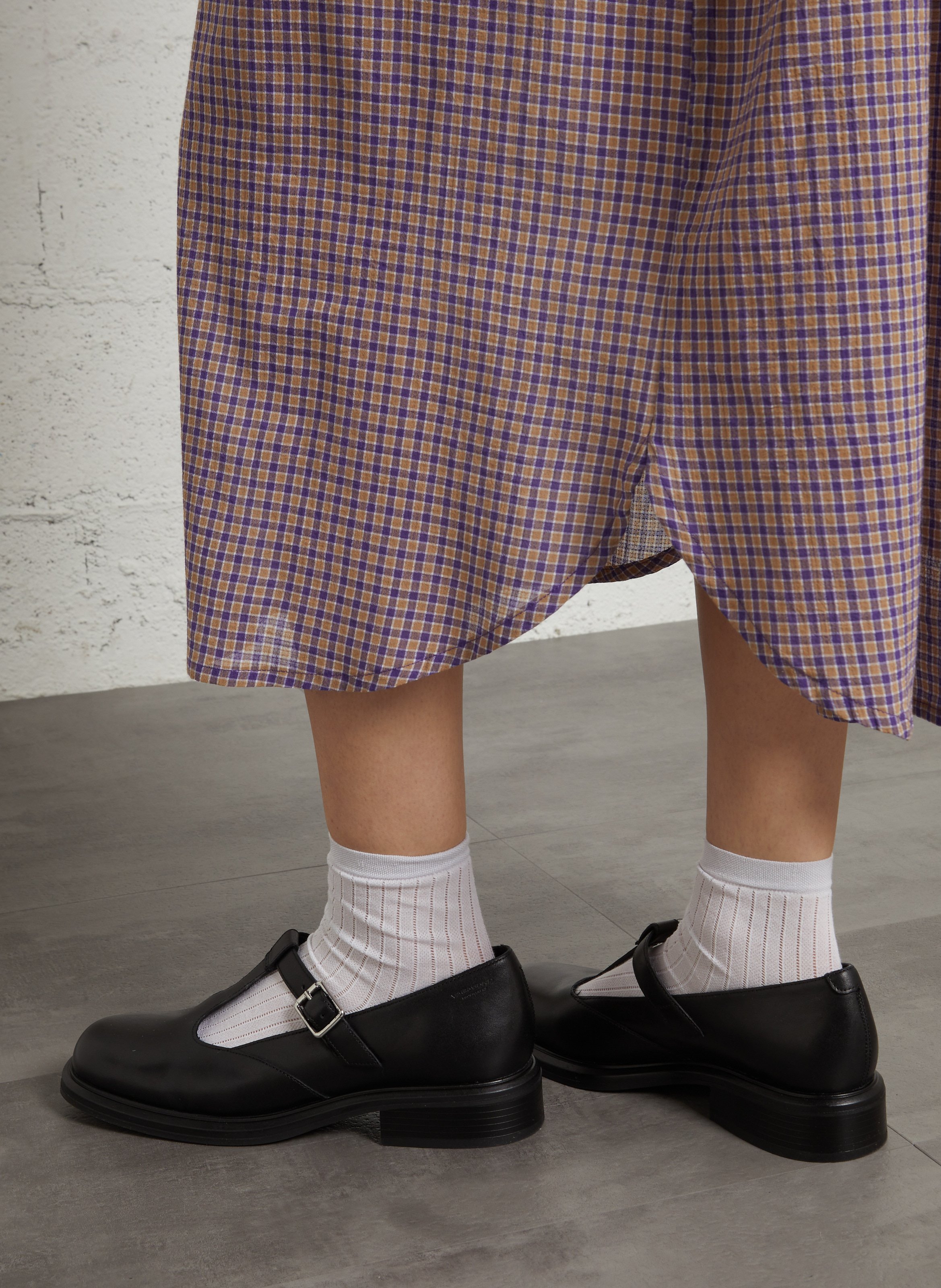 Sandales plates en cuir VAGABOND Noir