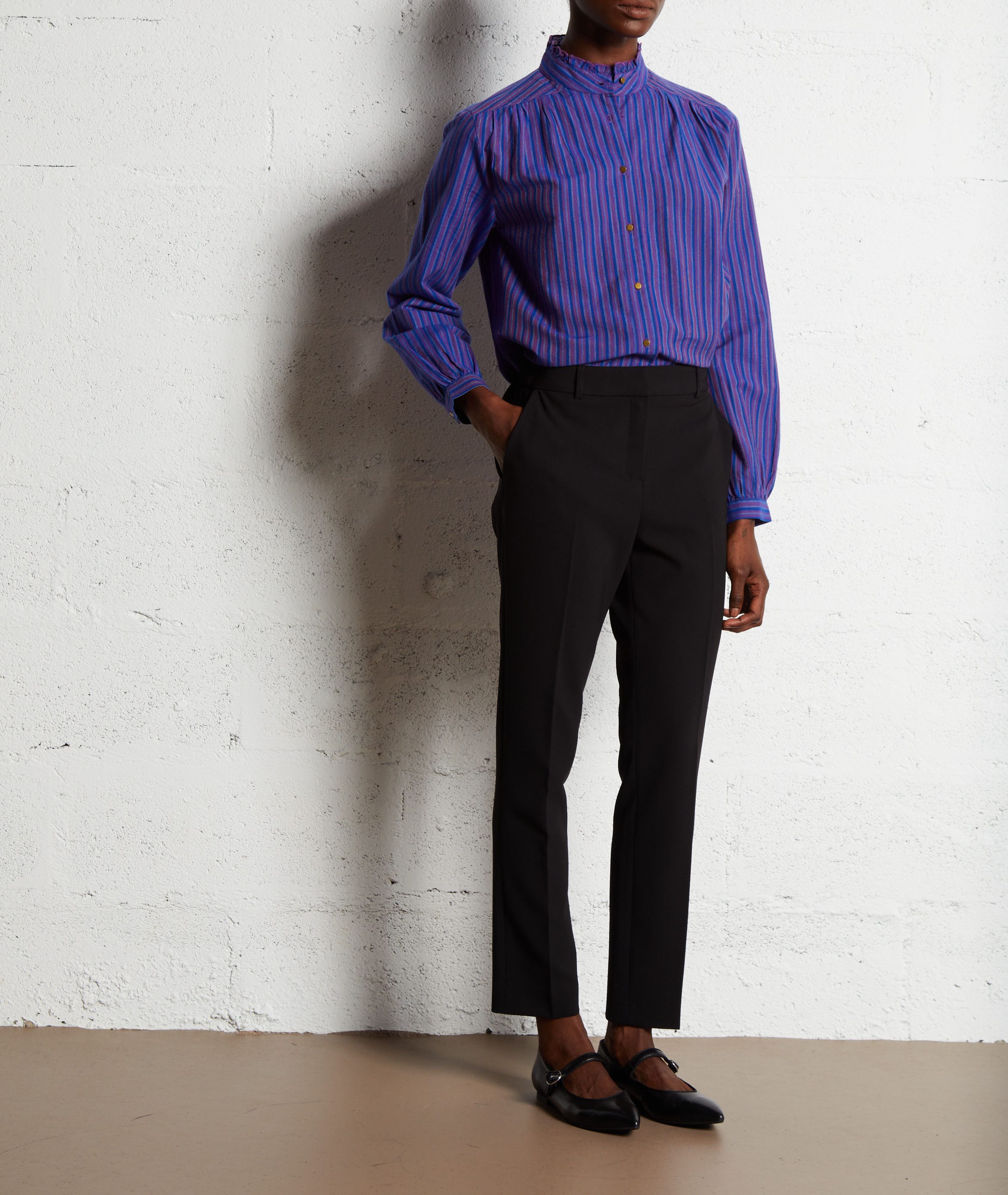 Pantalon droit MAISON 123 Noir