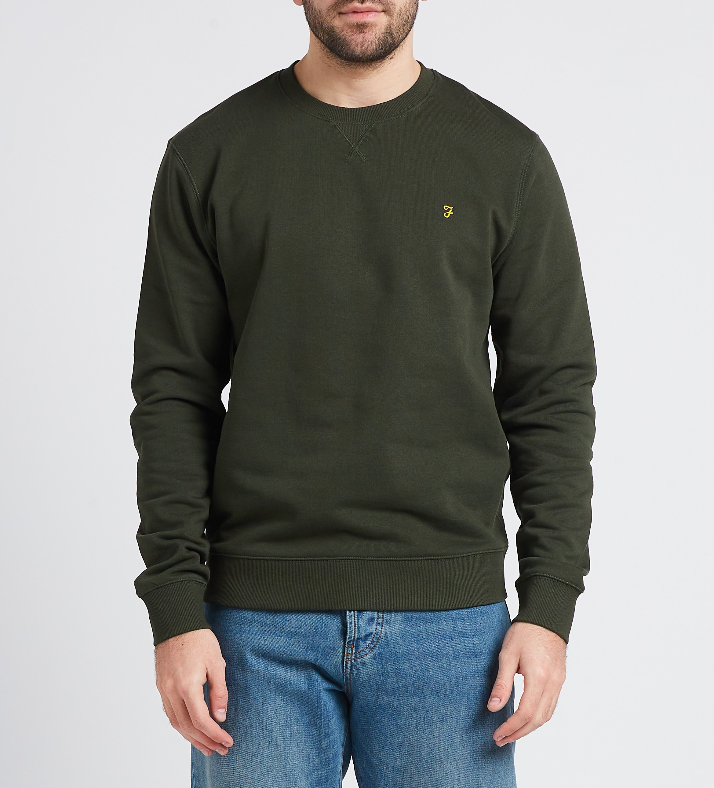 Straight organic cotton round-neck sweatshirt FARAH