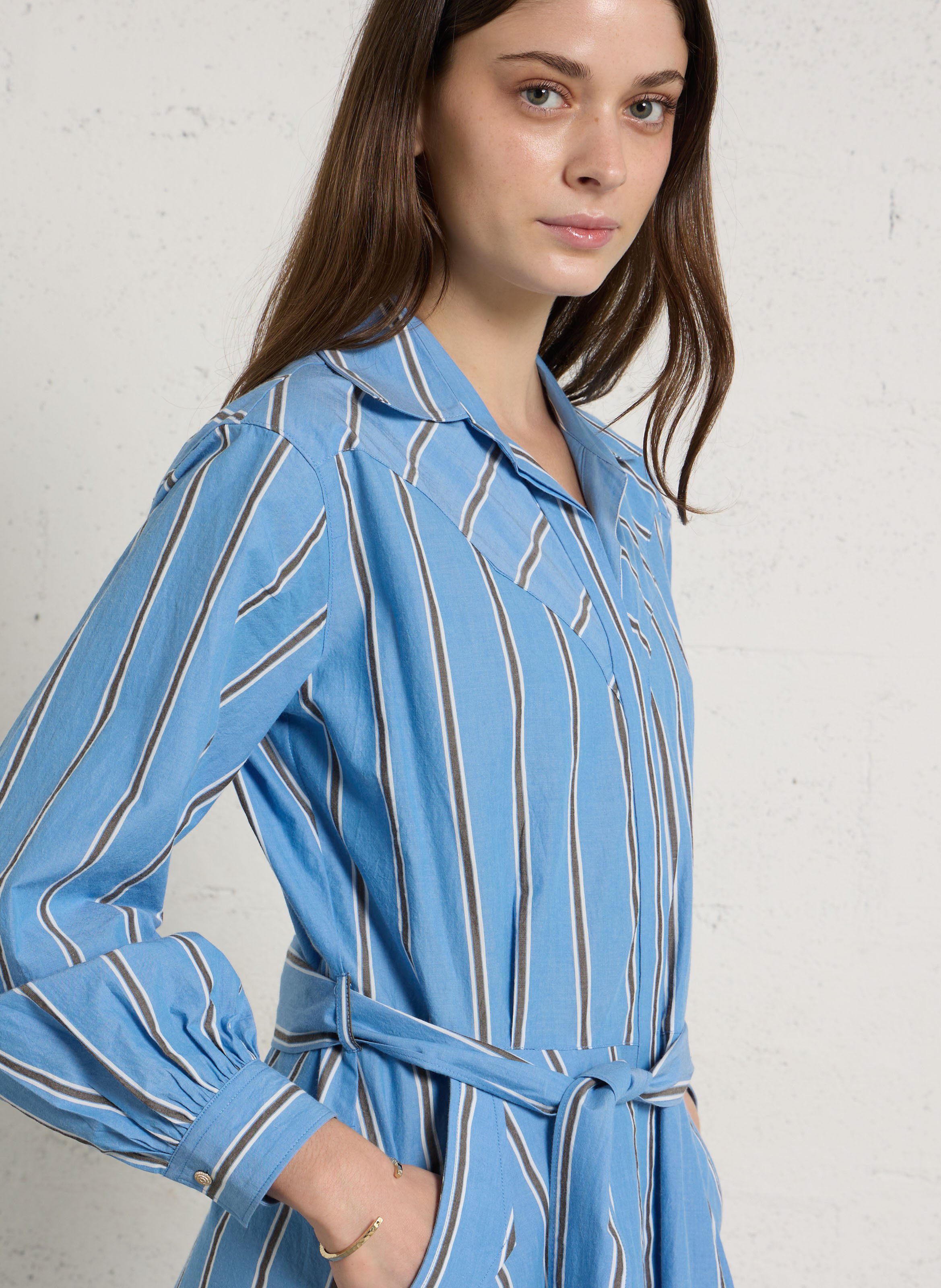 Gestreiftes Hemdkleid DIEGA Mehrfarbig
