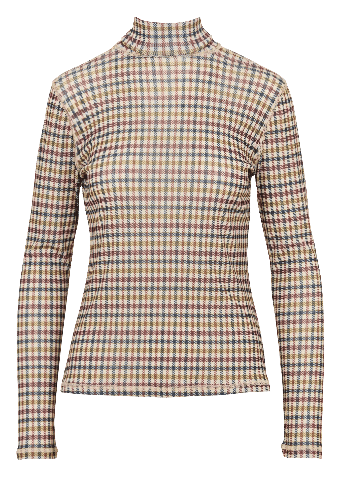 Sous-pull droit col montant imprimé SUNCOO Marron