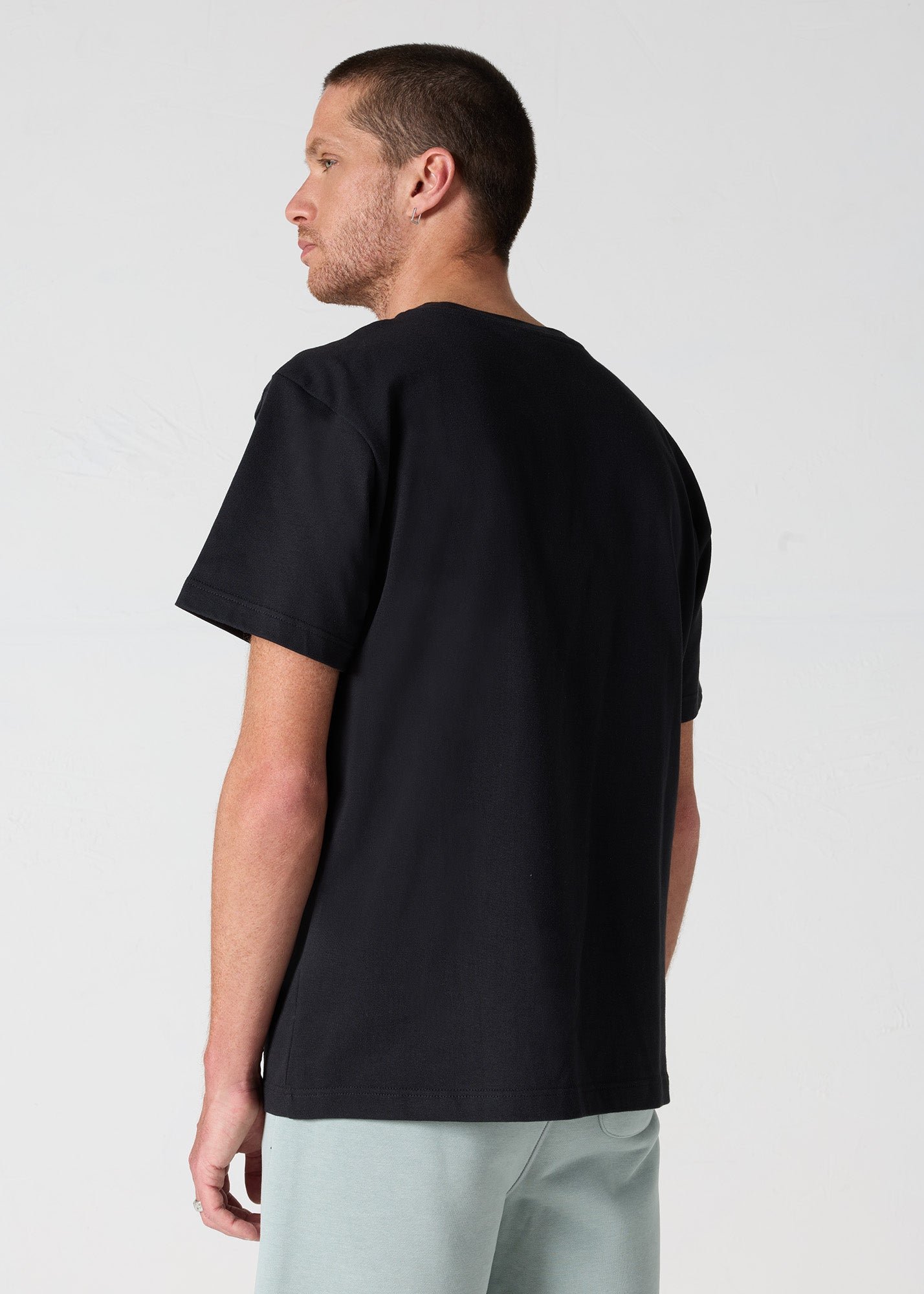 Round neck unisex printed T-shirt JOTT Black