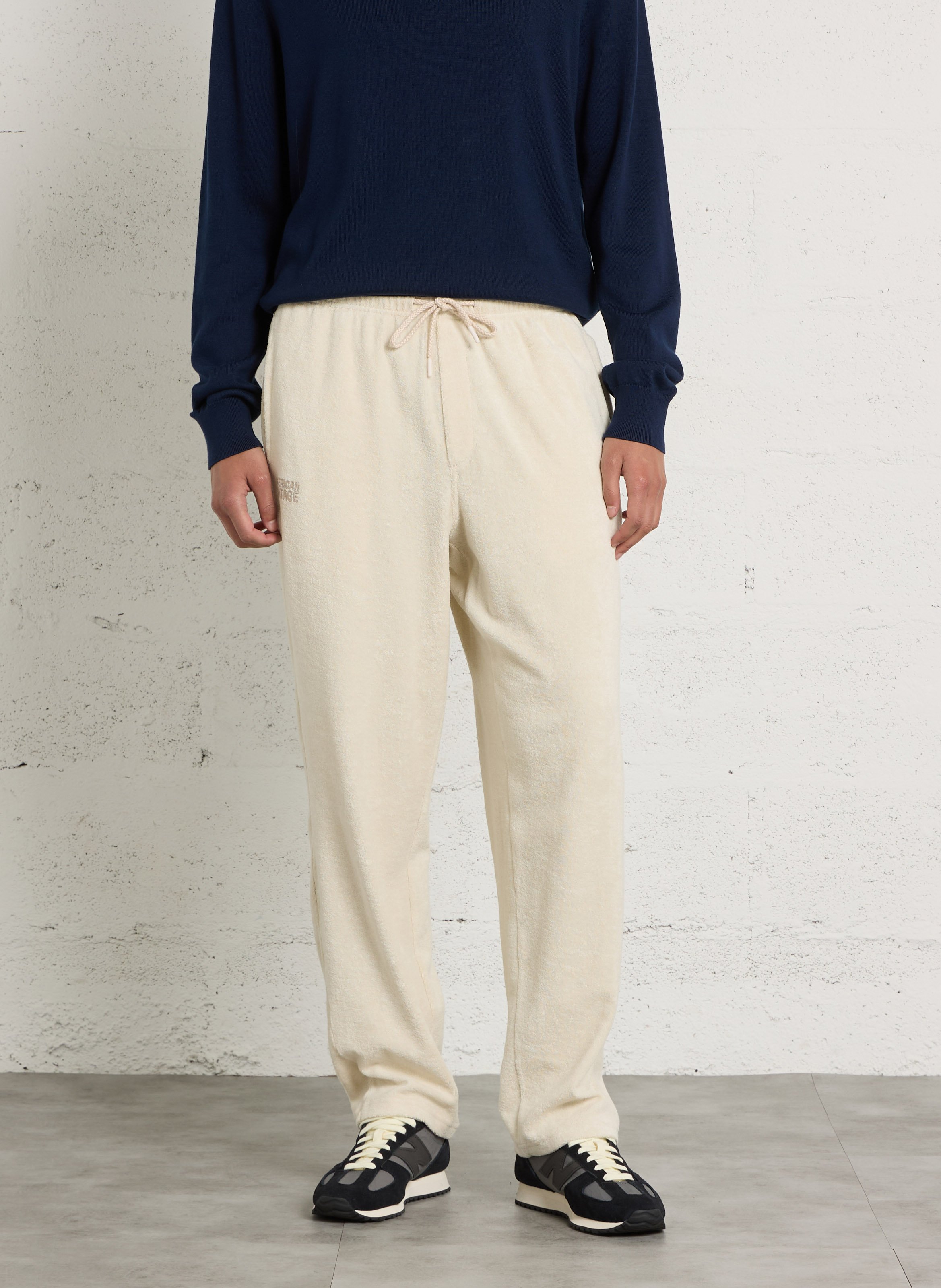 Organic cotton joggers AMERICAN VINTAGE Beige