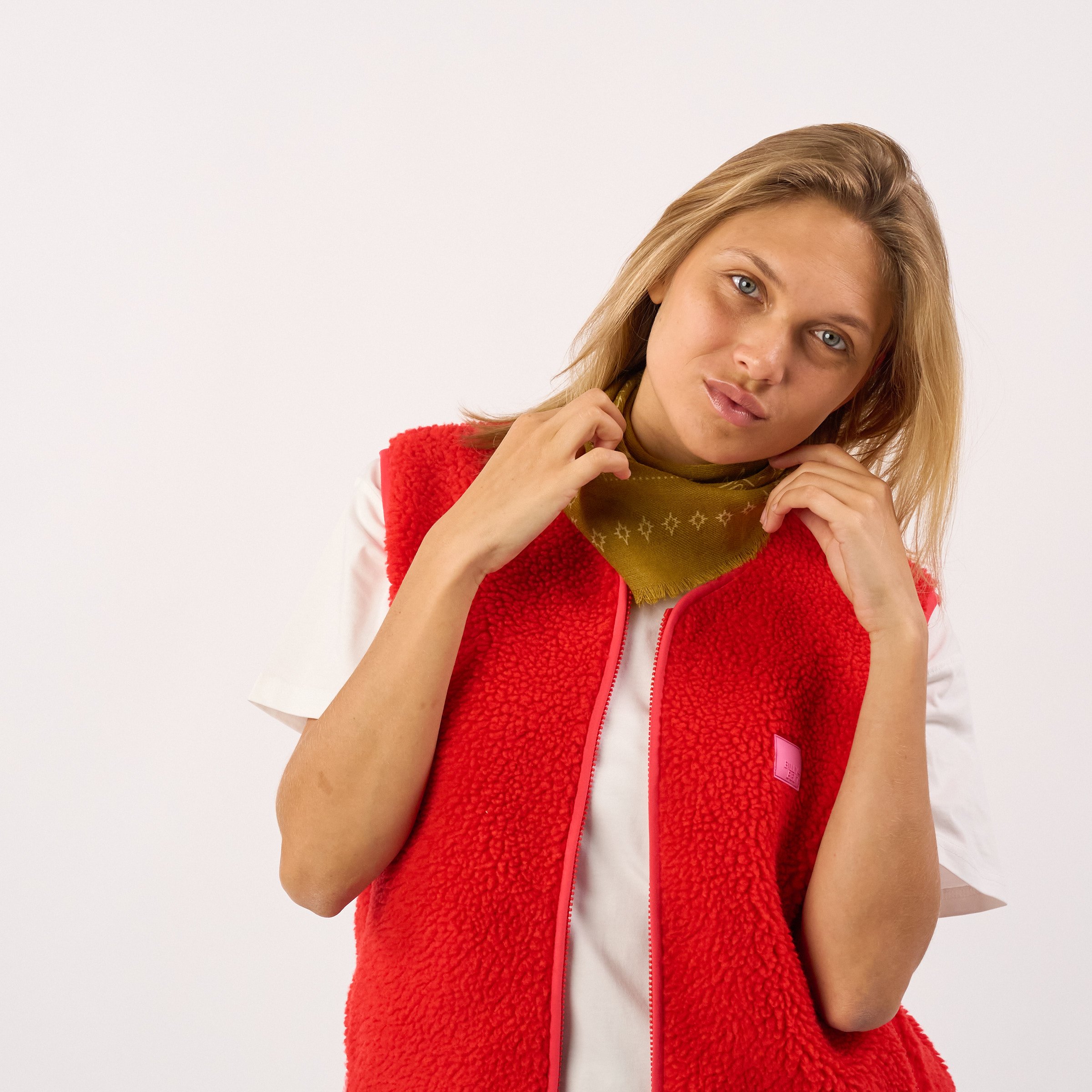 Small wool scarf alice | Yellow BILLYBELT Women