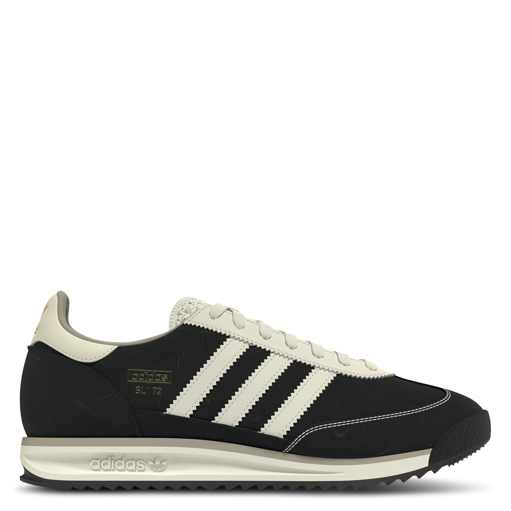 Baskets basses à lacets unies ADIDAS Noir