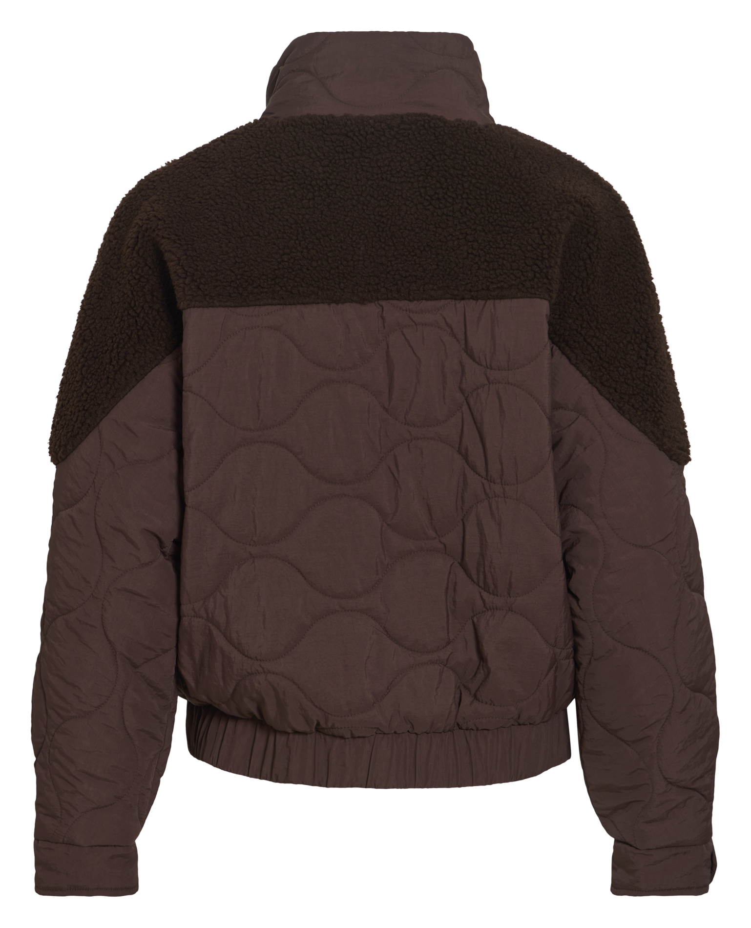 Manteau col montant uni VILA Marron