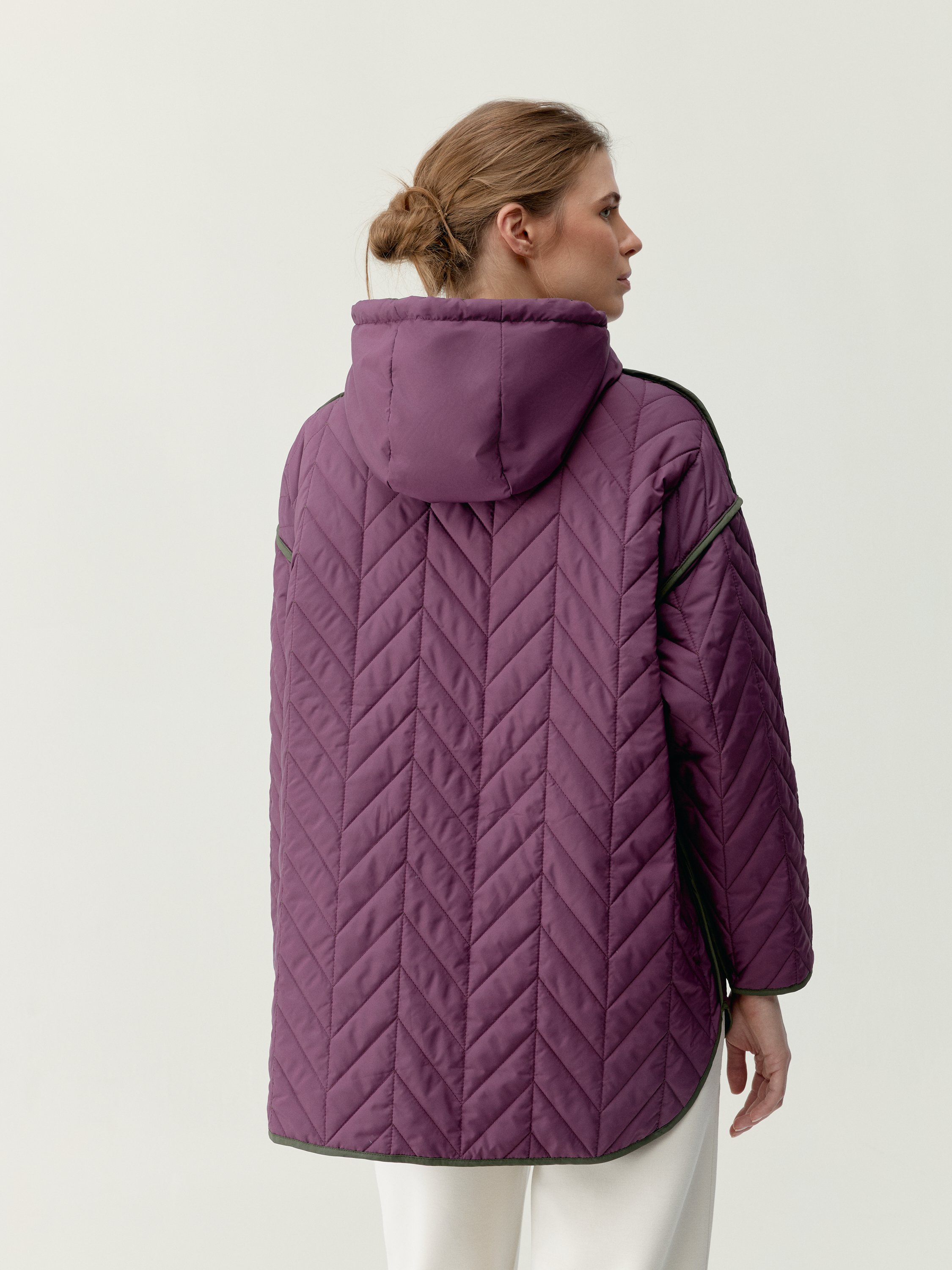 Women's reversible hooded sports coat BORN Green