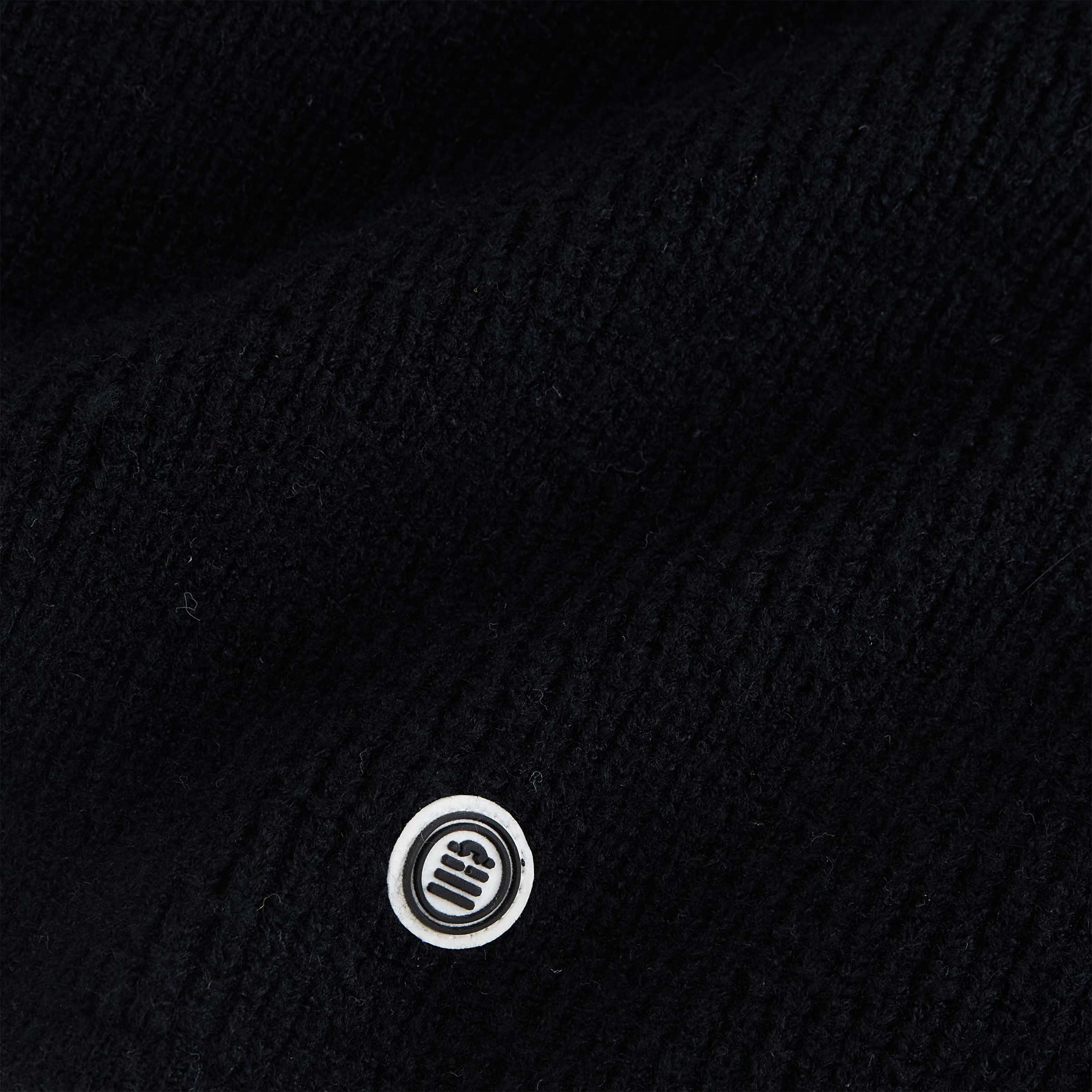 Rib-knit scarf SERGE BLANCO Black
