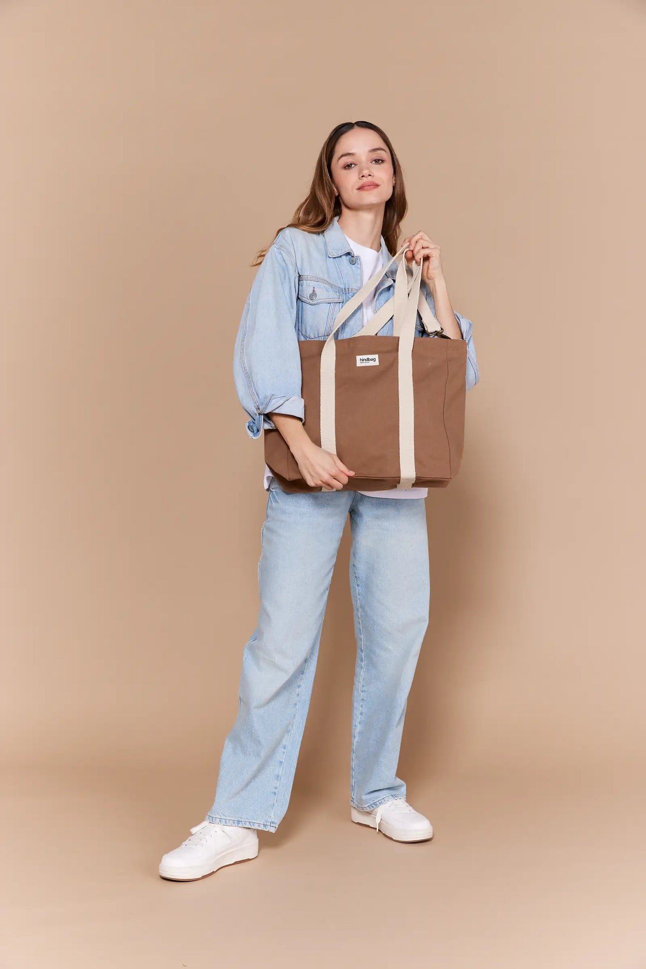 Cotton tote bag HINDBAG Brown