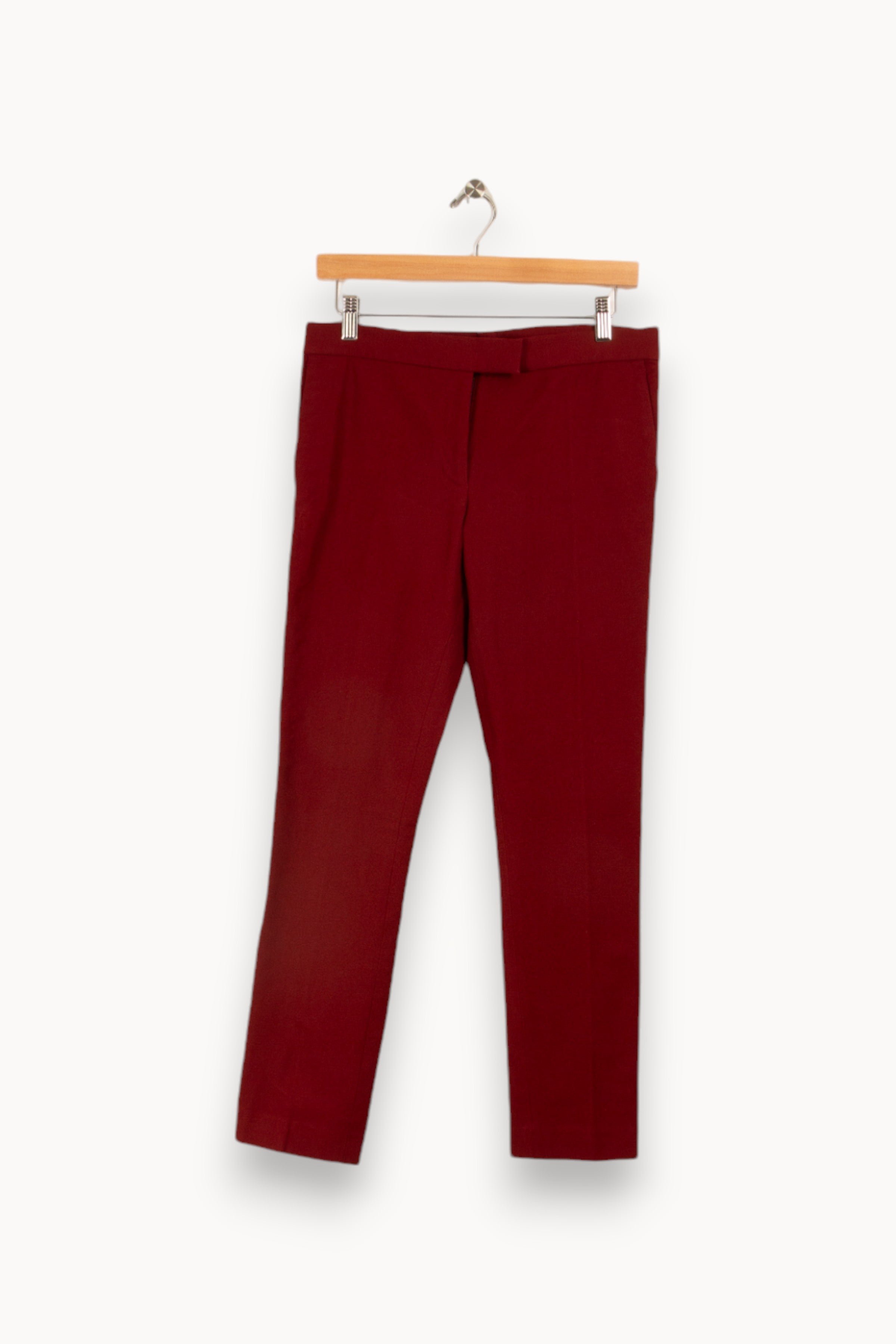 Burgundy pants JOSEPH - Seconde Main Red