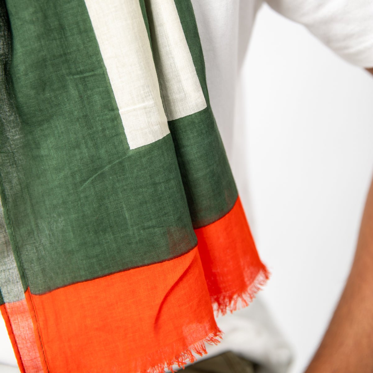 Organic cotton scarf BILLYBELT Green