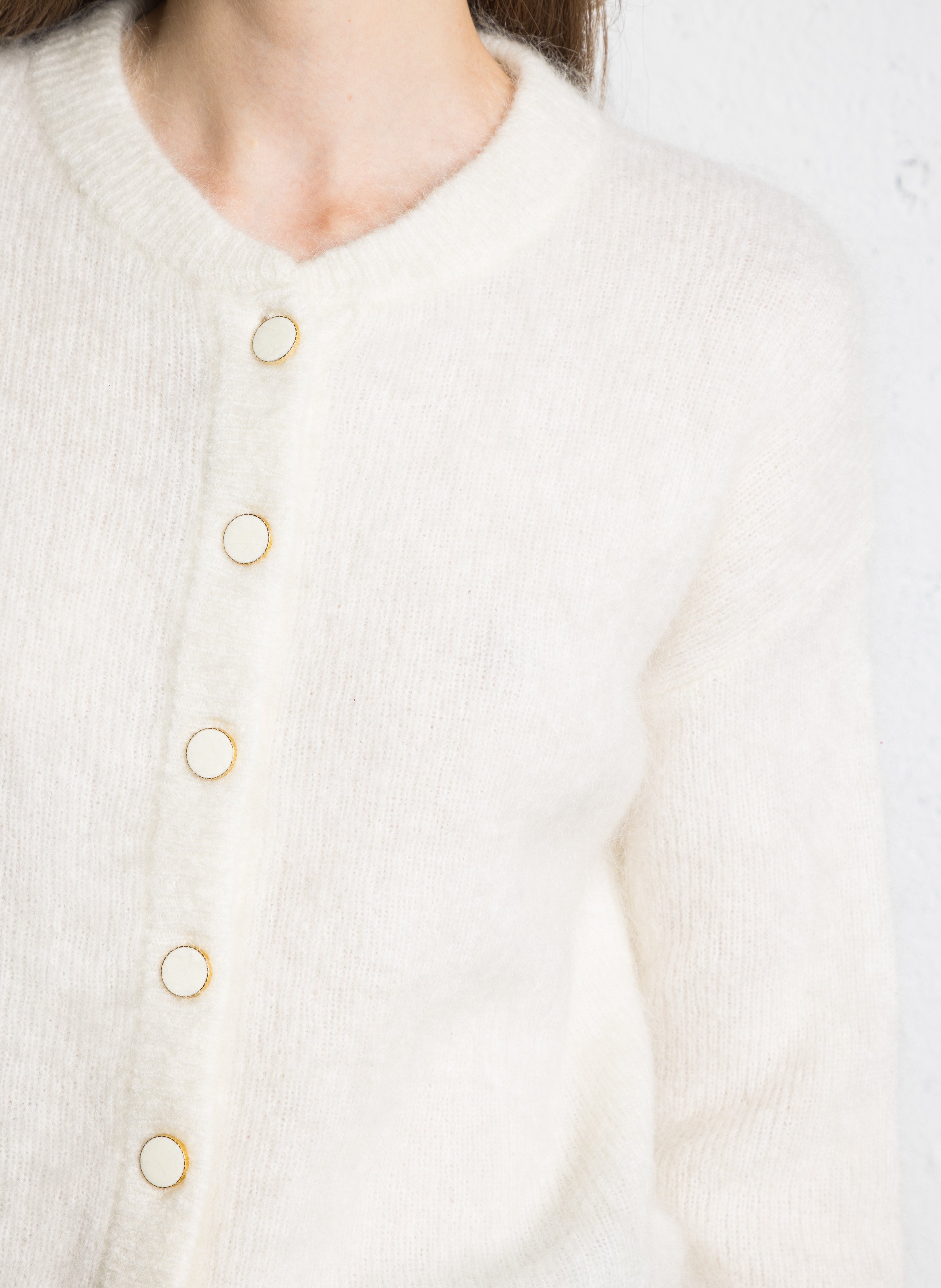 Gilet col rond MAISON 123 Beige