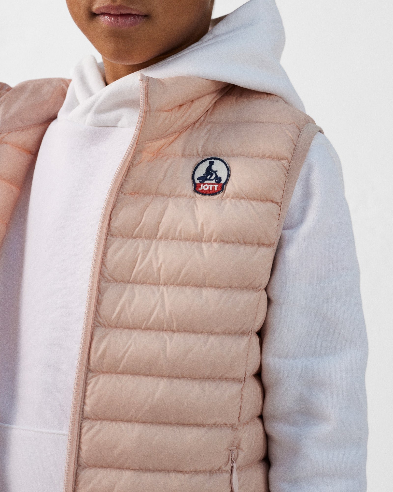 Zoe children's sleeveless puffer jacket JOTT Pink