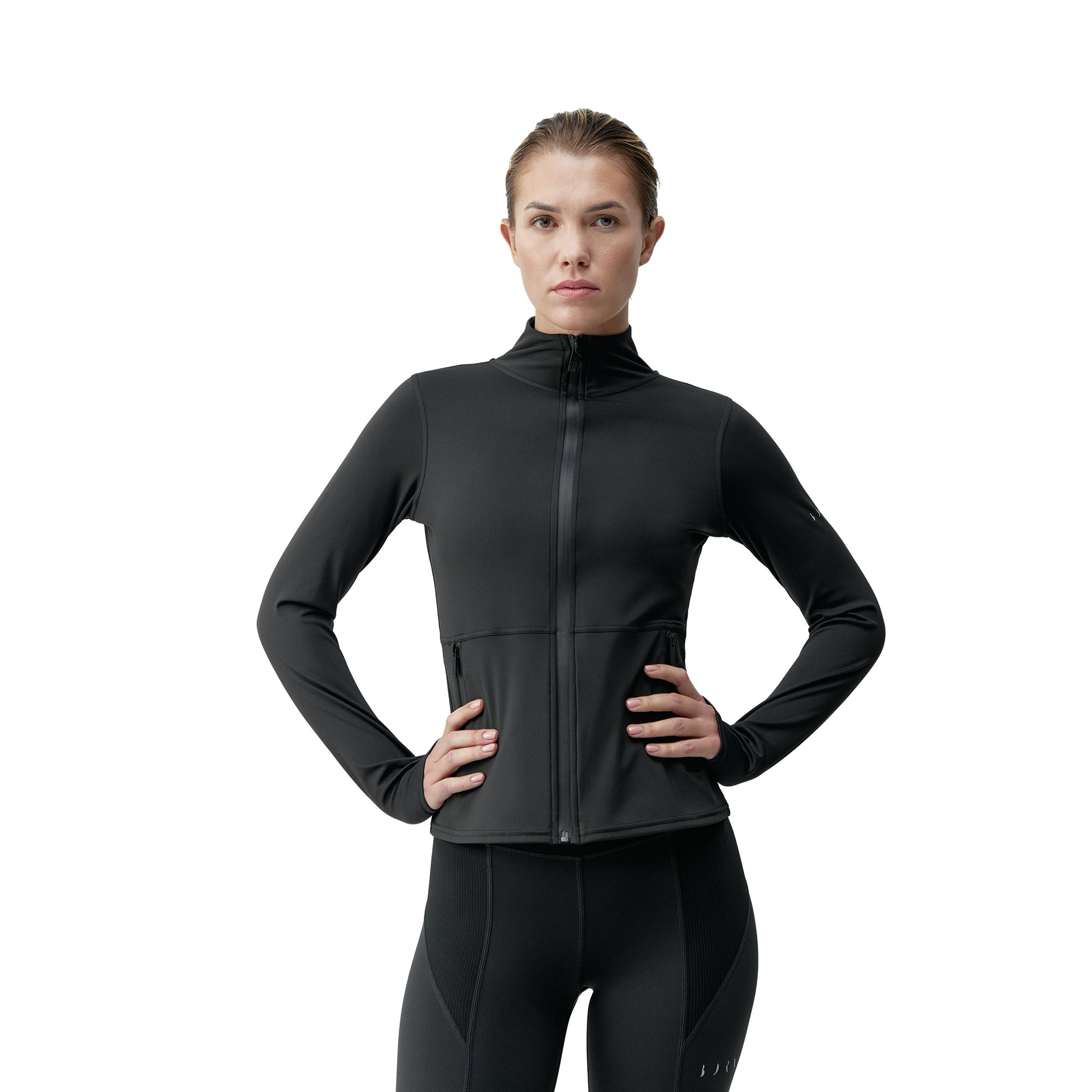 Outer jacket with hidden pockets BORN LIVING YOGA Black