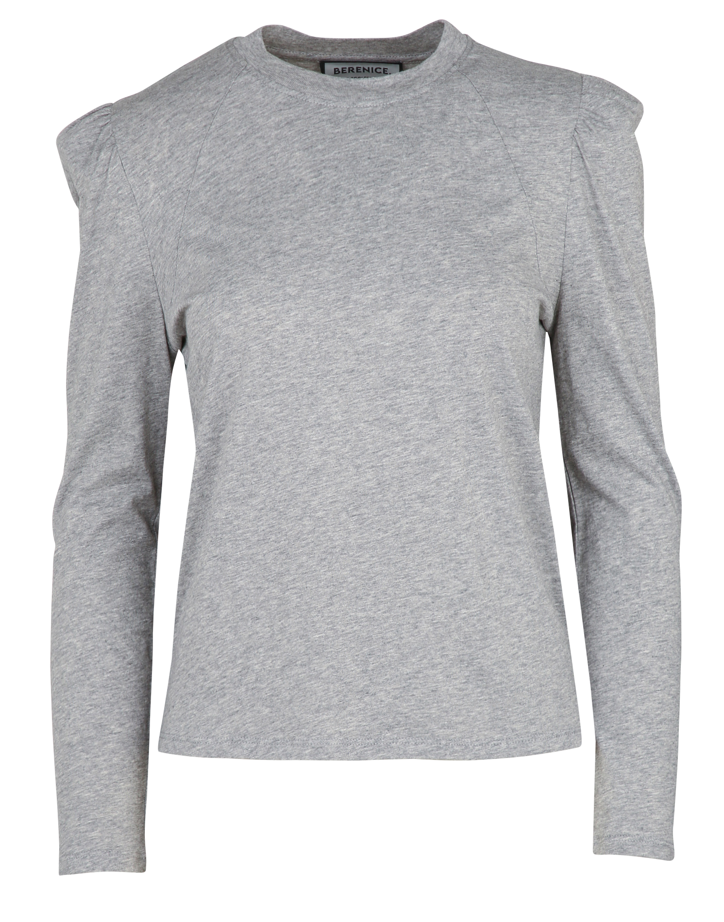 Straight cotton T-shirt Grey