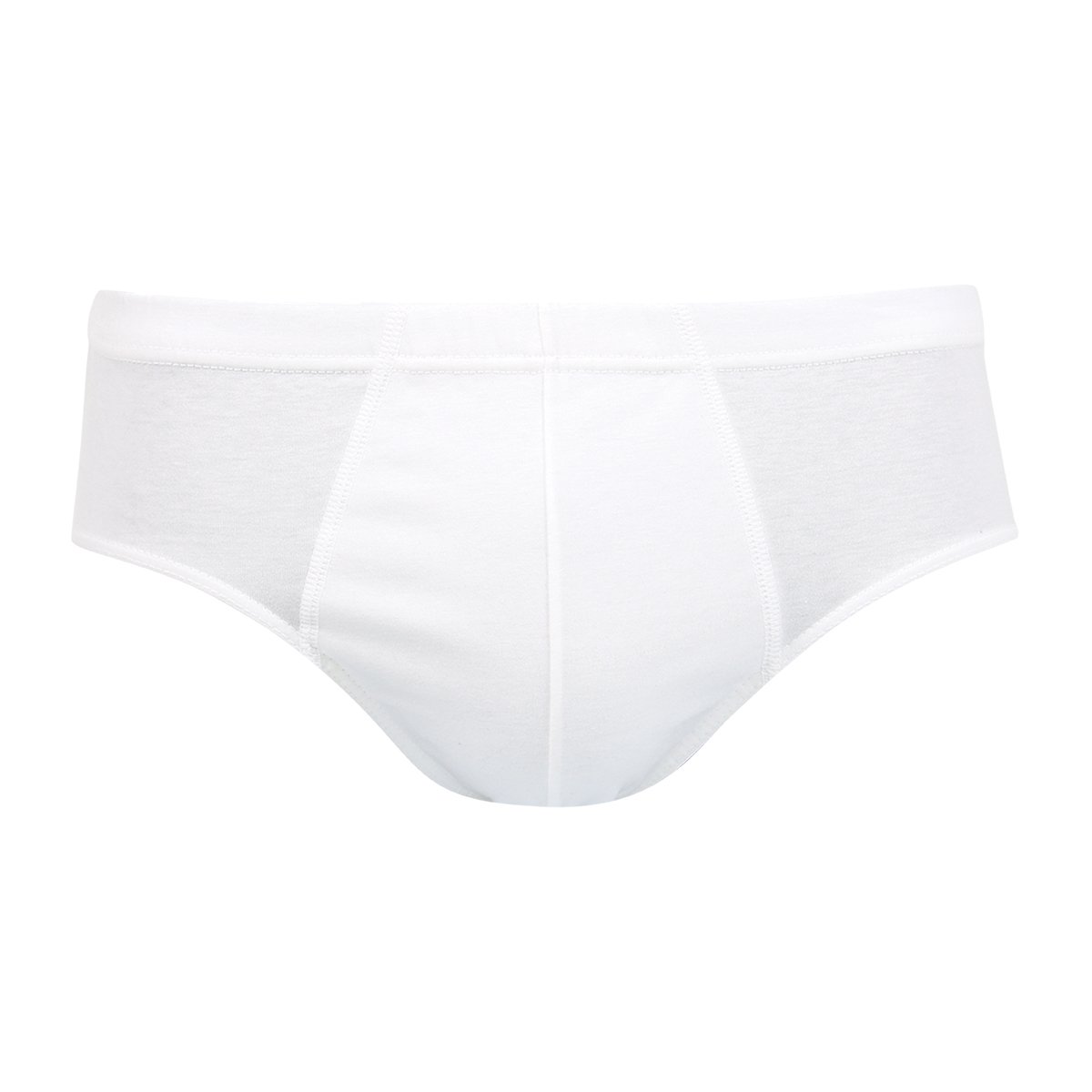 High-waisted closed cotton briefs from Egypt by Eminence EMINENCE White