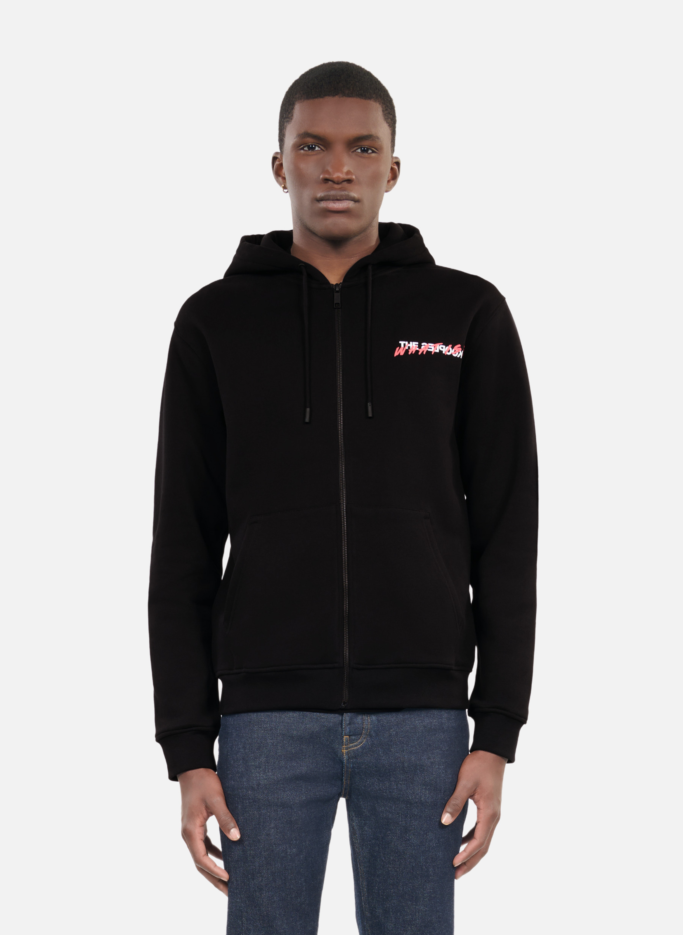 Zip-up hoodie sweatshirt THE KOOPLES Black