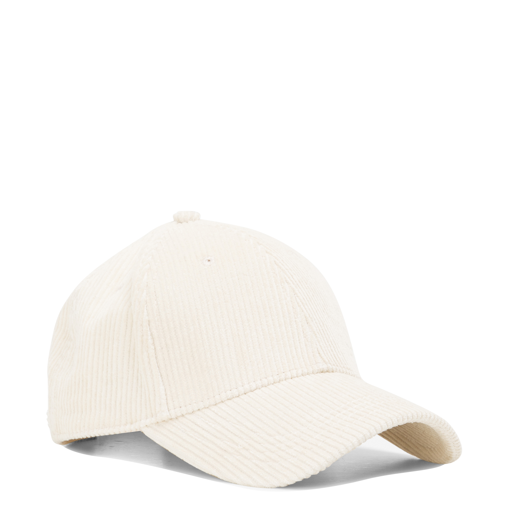 Embroidered cotton corduroy cap IKKS White