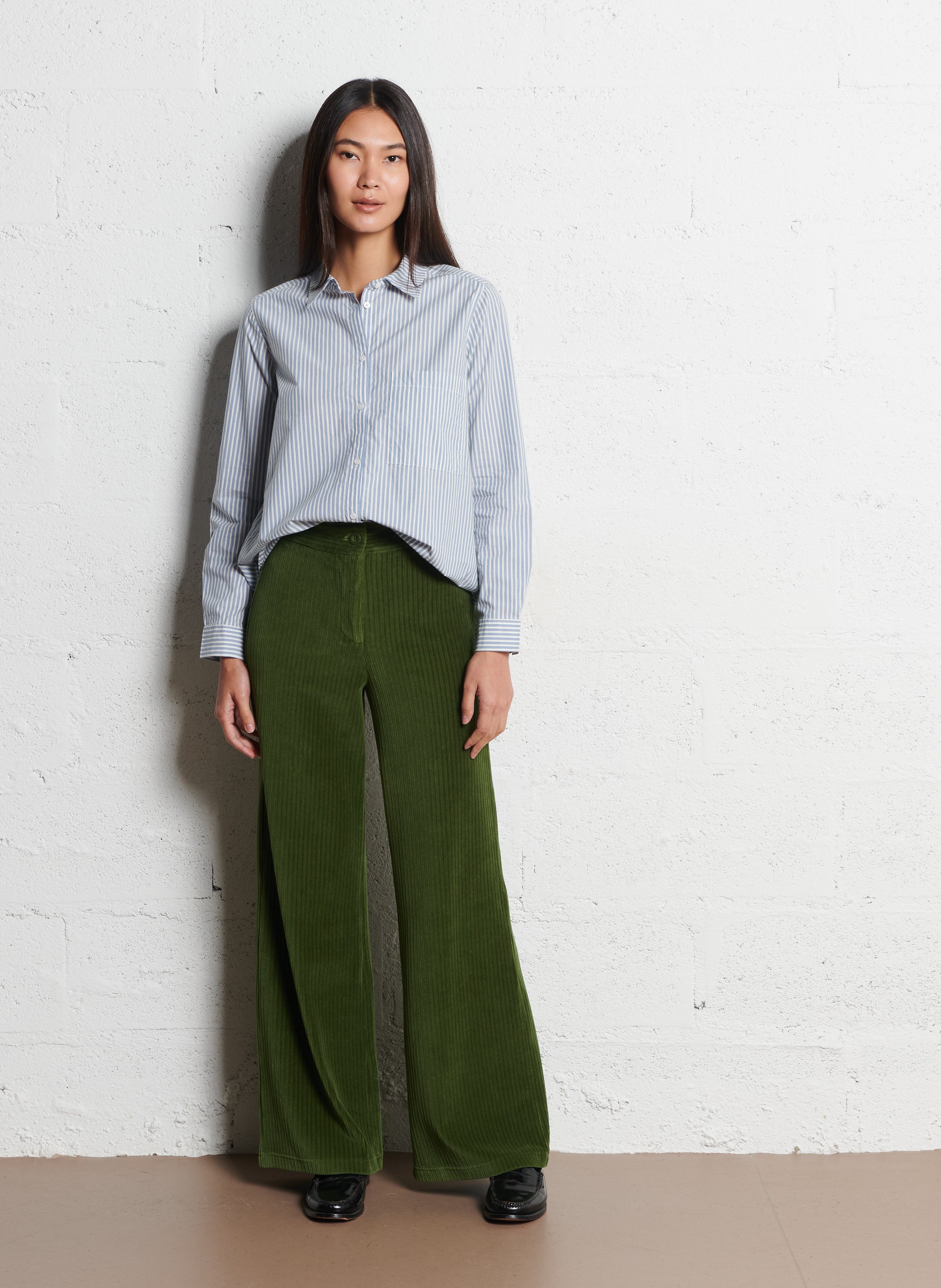 Effen overhemd Colonel NICE THINGS Blauw