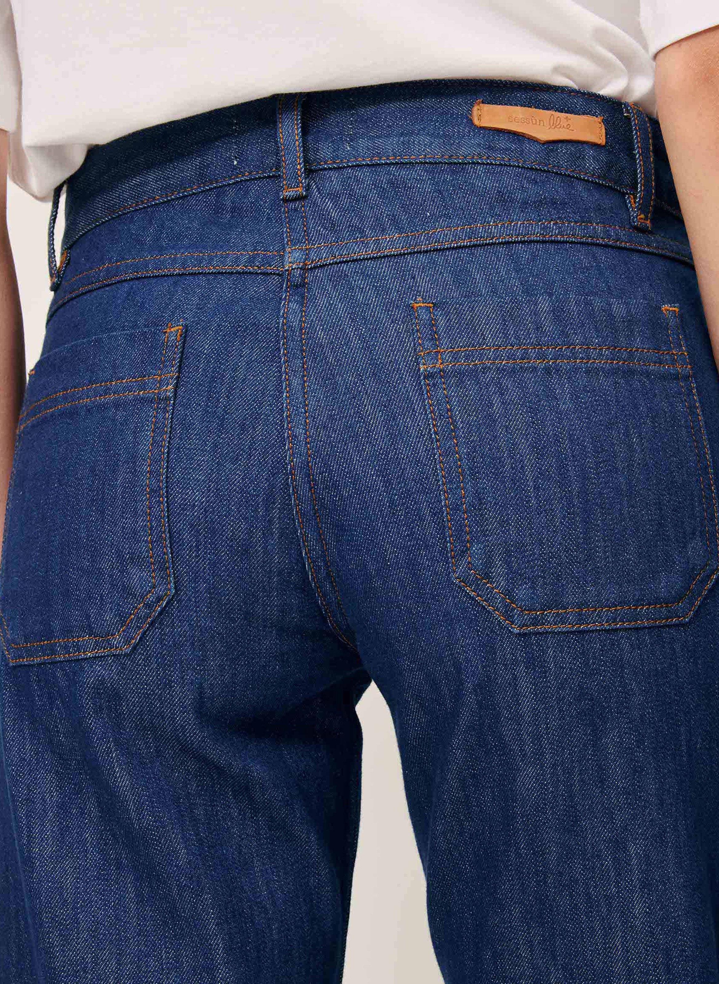 Cotton straight jeans SESSUN Blue