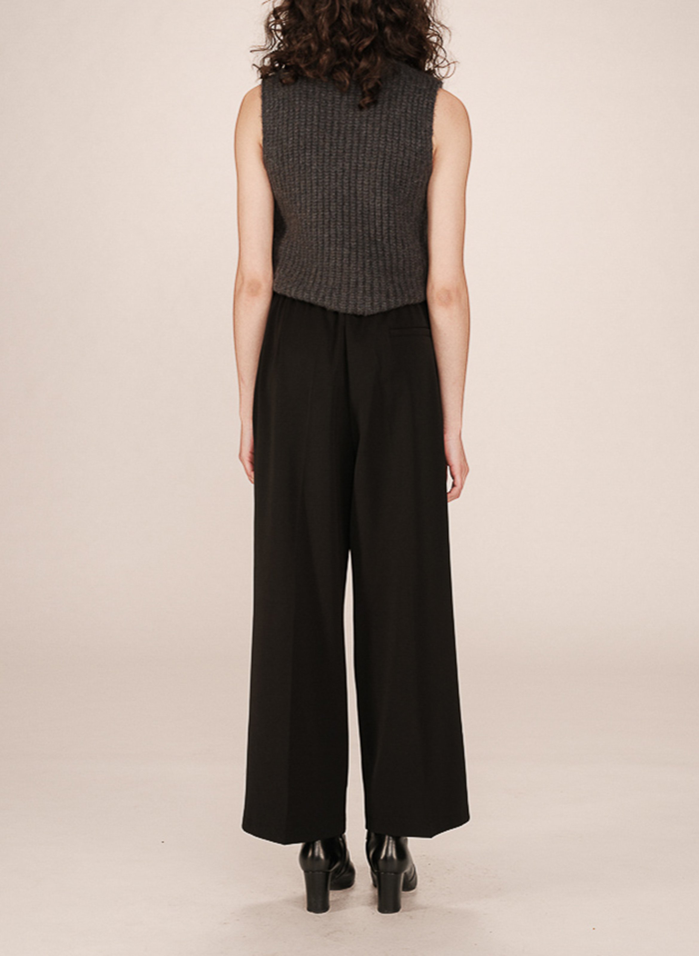 Slim-fit cotton cargo pants GRACE ET MILA Black