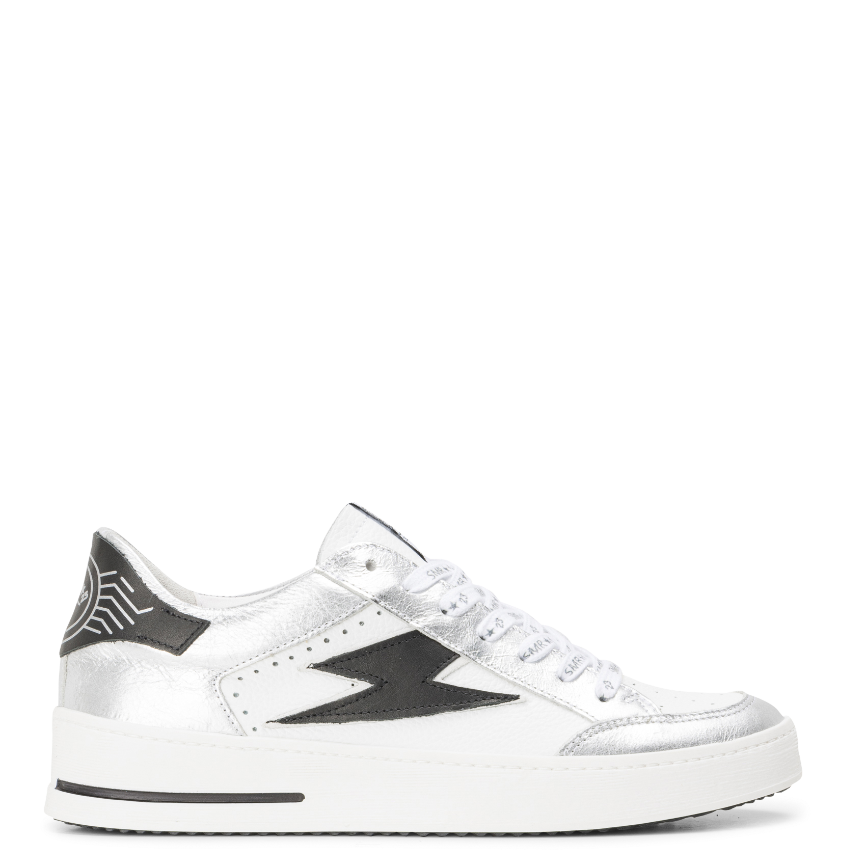 Baskets basses en cuir SEMERDJIAN - SMR Argent