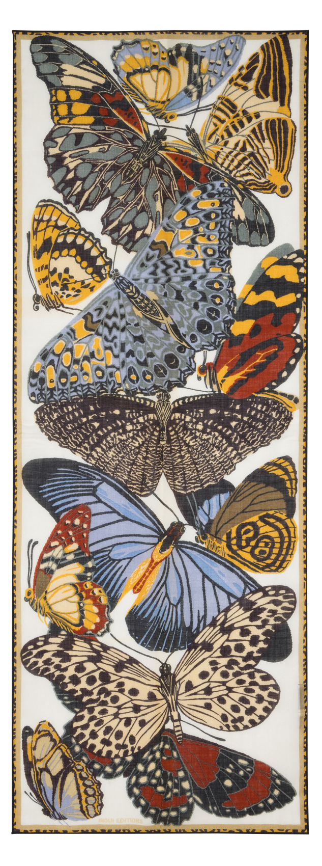 Bedruckter Wollfoulard INOUI EDITIONS Weiss