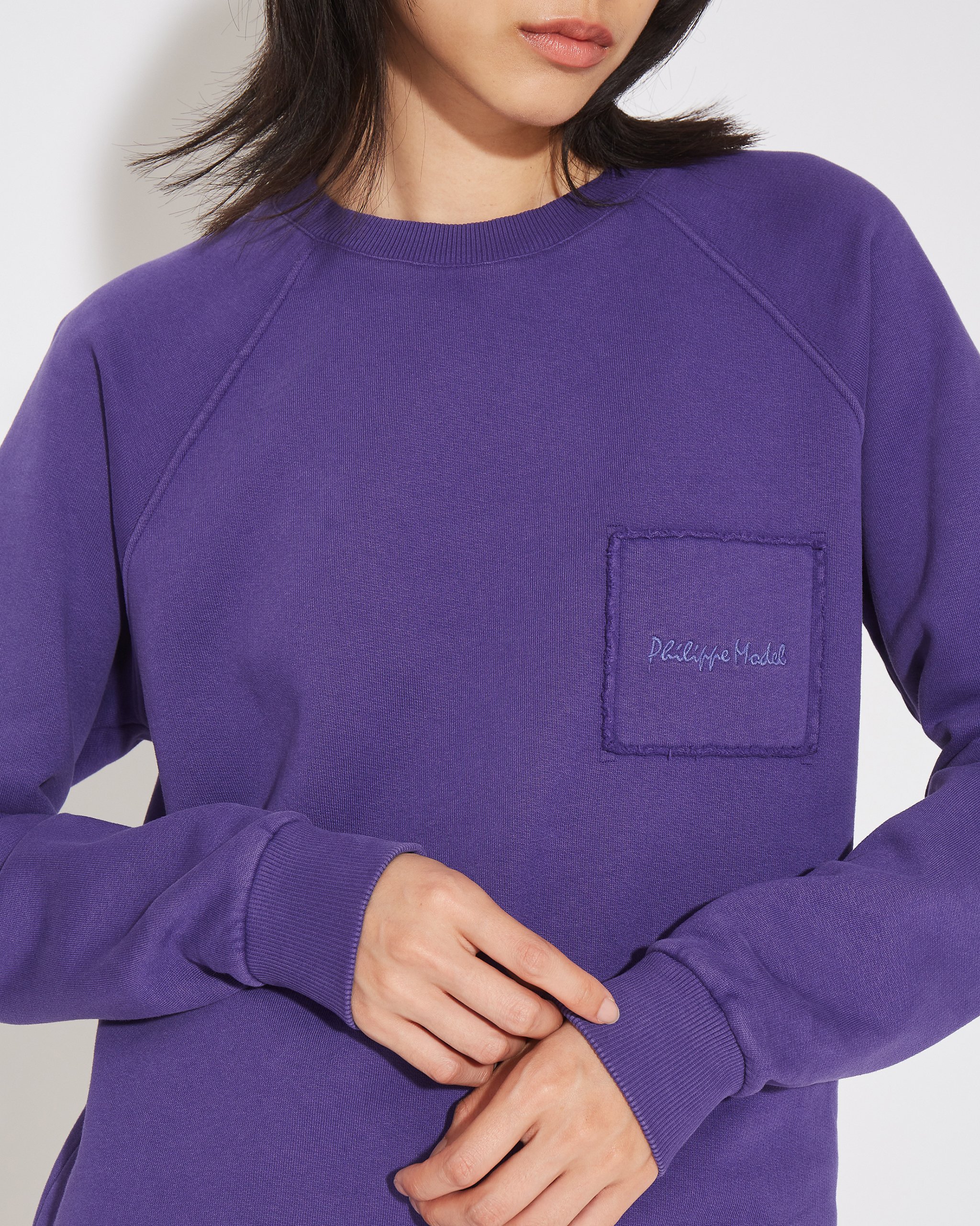 Crew neck Purple