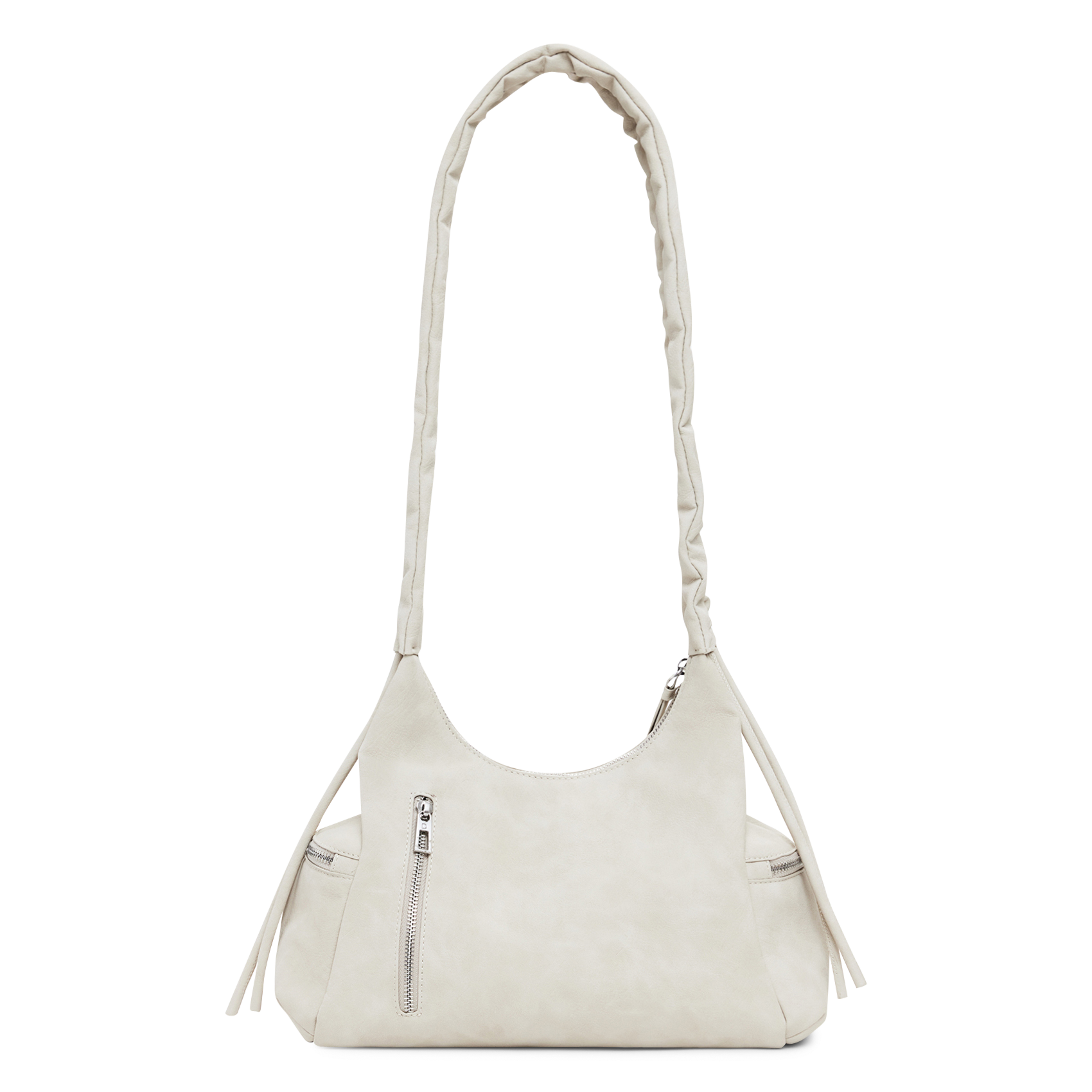 Sac porté épaule uni à logo 3D DESIGUAL Marron