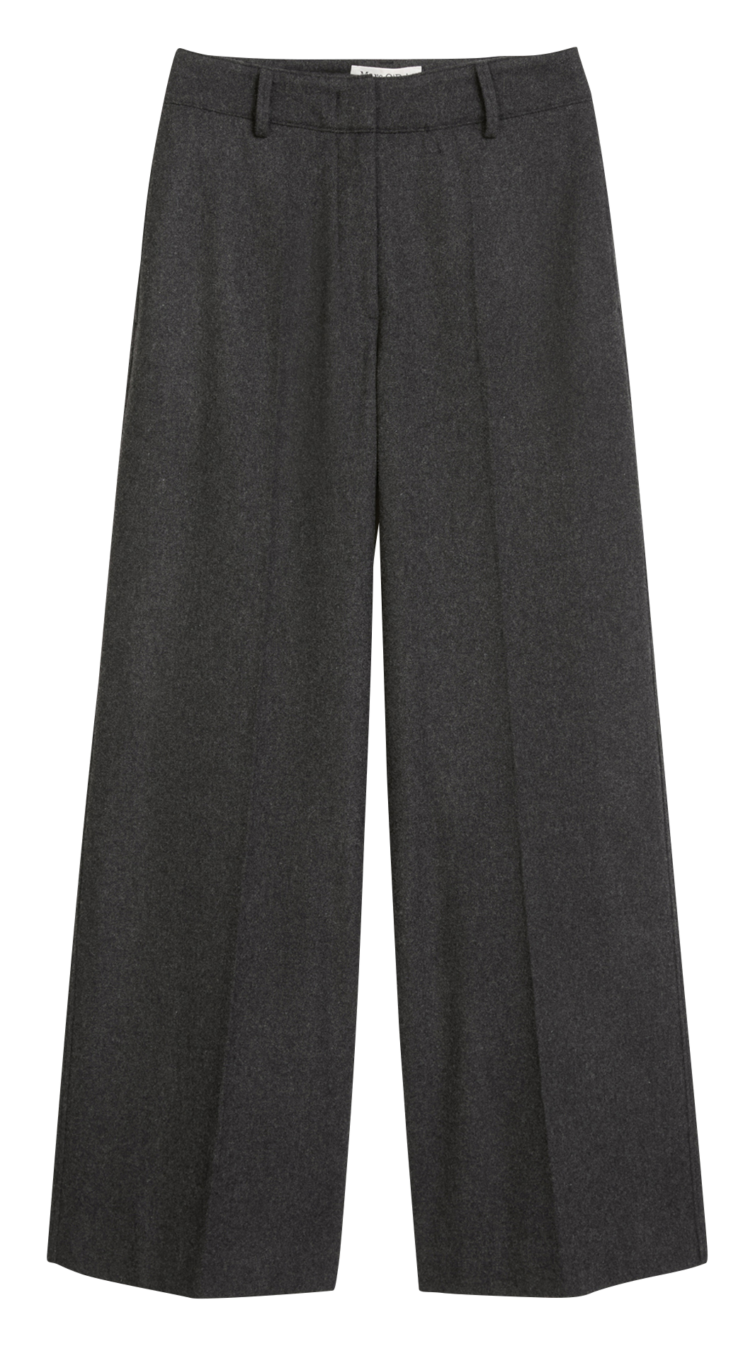 Wijde broek met hoge taille MARC O'POLO Grijs