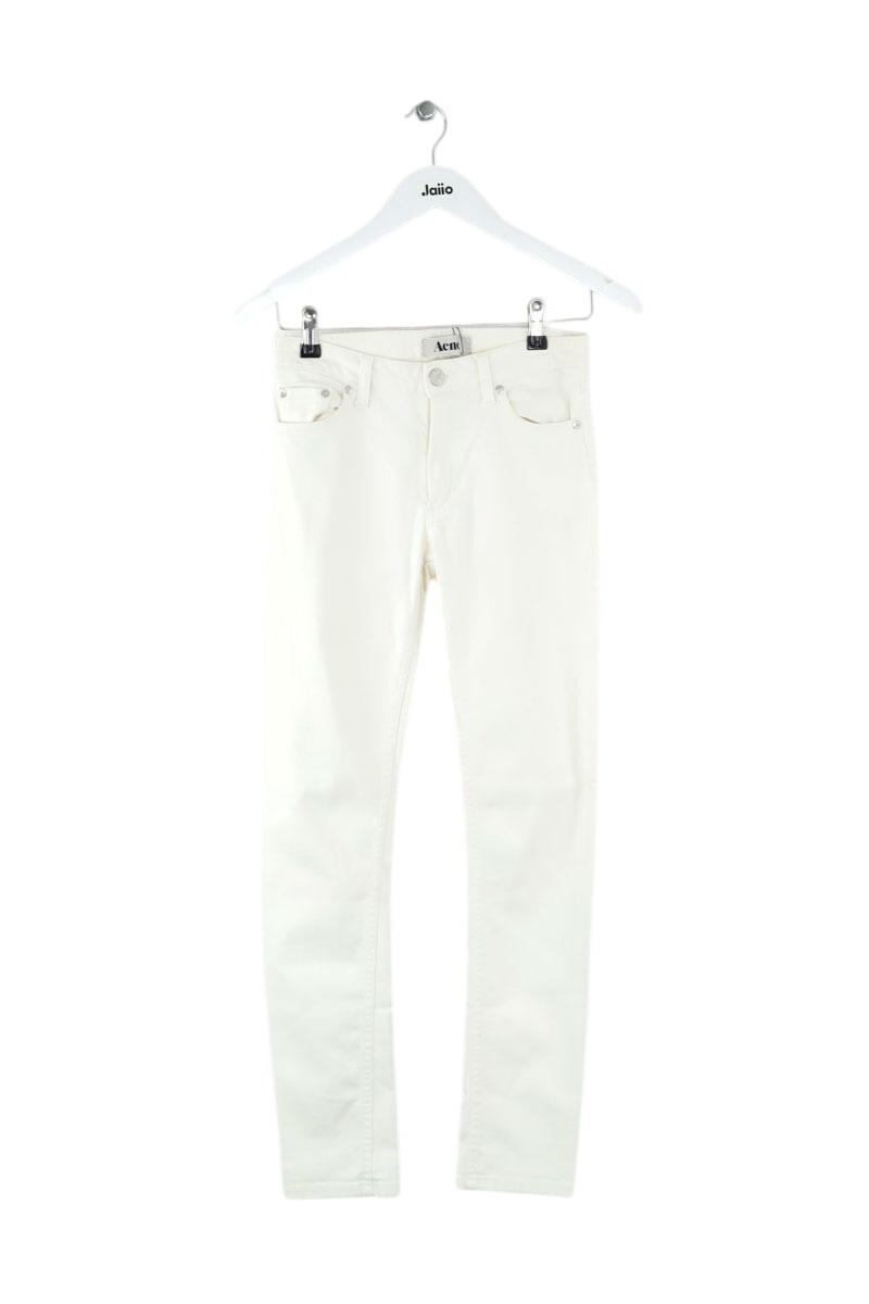 Cotton skinny jeans ACNE STUDIOS - Seconde Main White