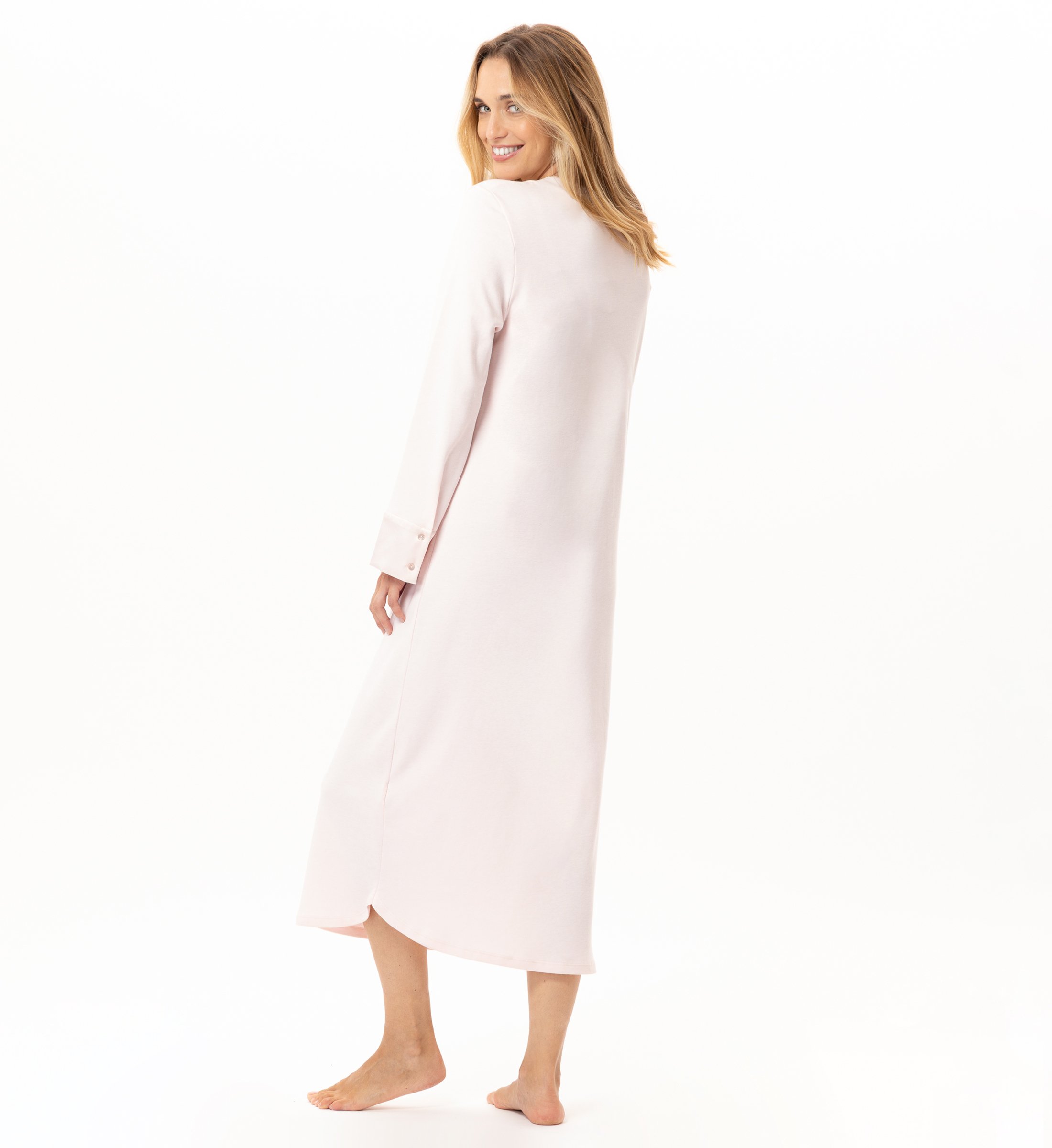 Long cotton nightshirt LE CHAT Pink