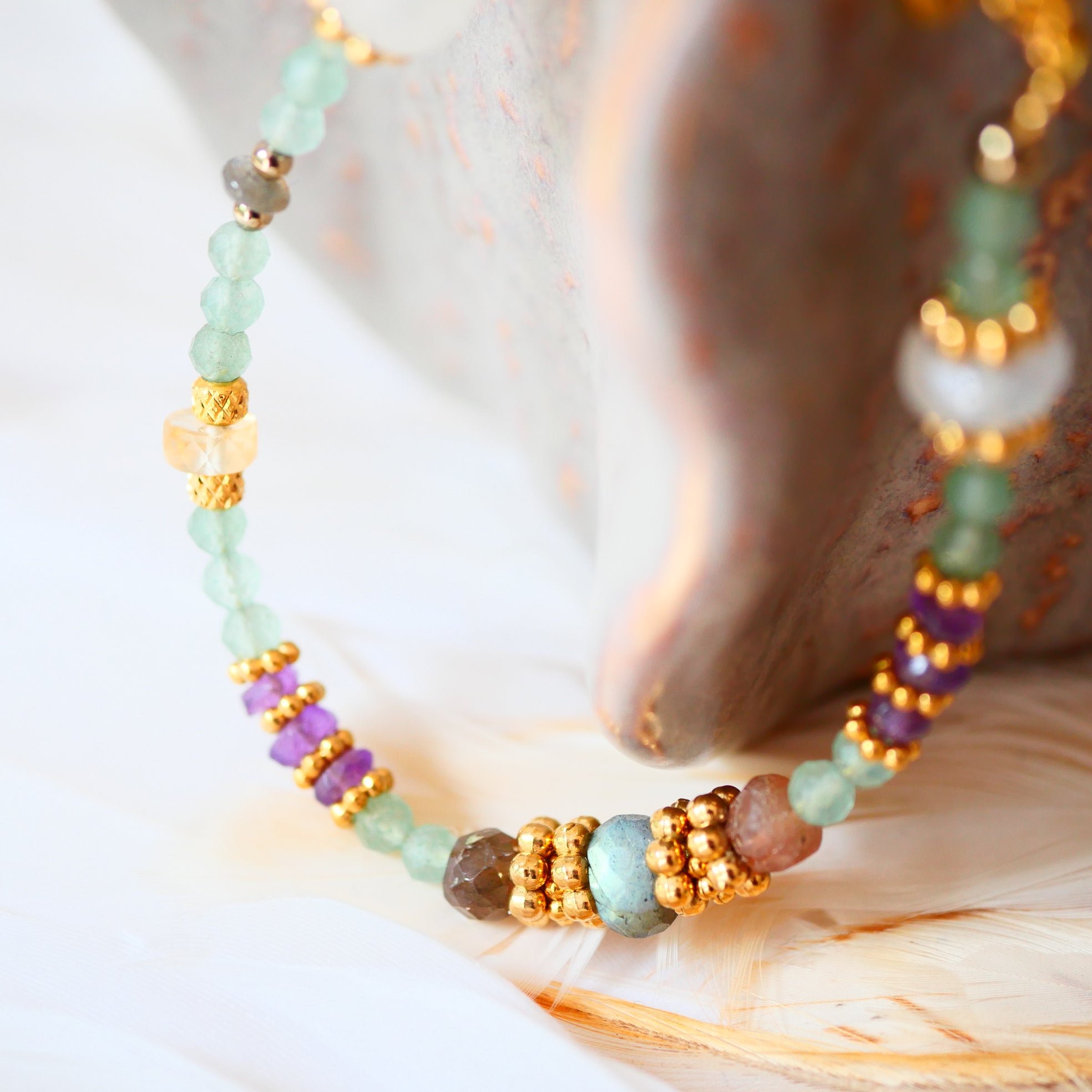 Aventurine bracelet GINANDGER Green