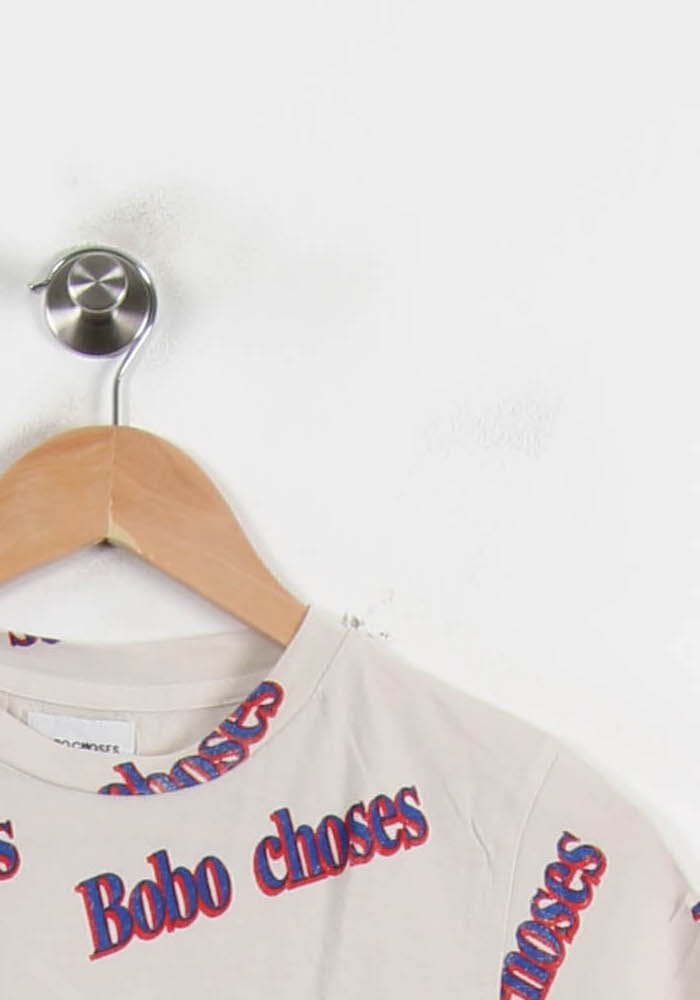 Tommy Badge T-shirt BOBO CHOSES - Seconde Main Beige