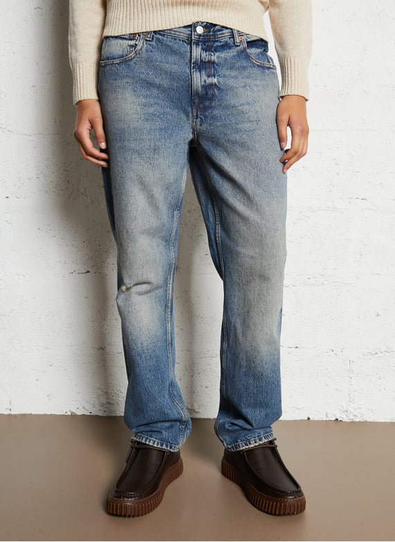 Cotton straight jeans | Blue by SOLID Cotton straight jeans Blue