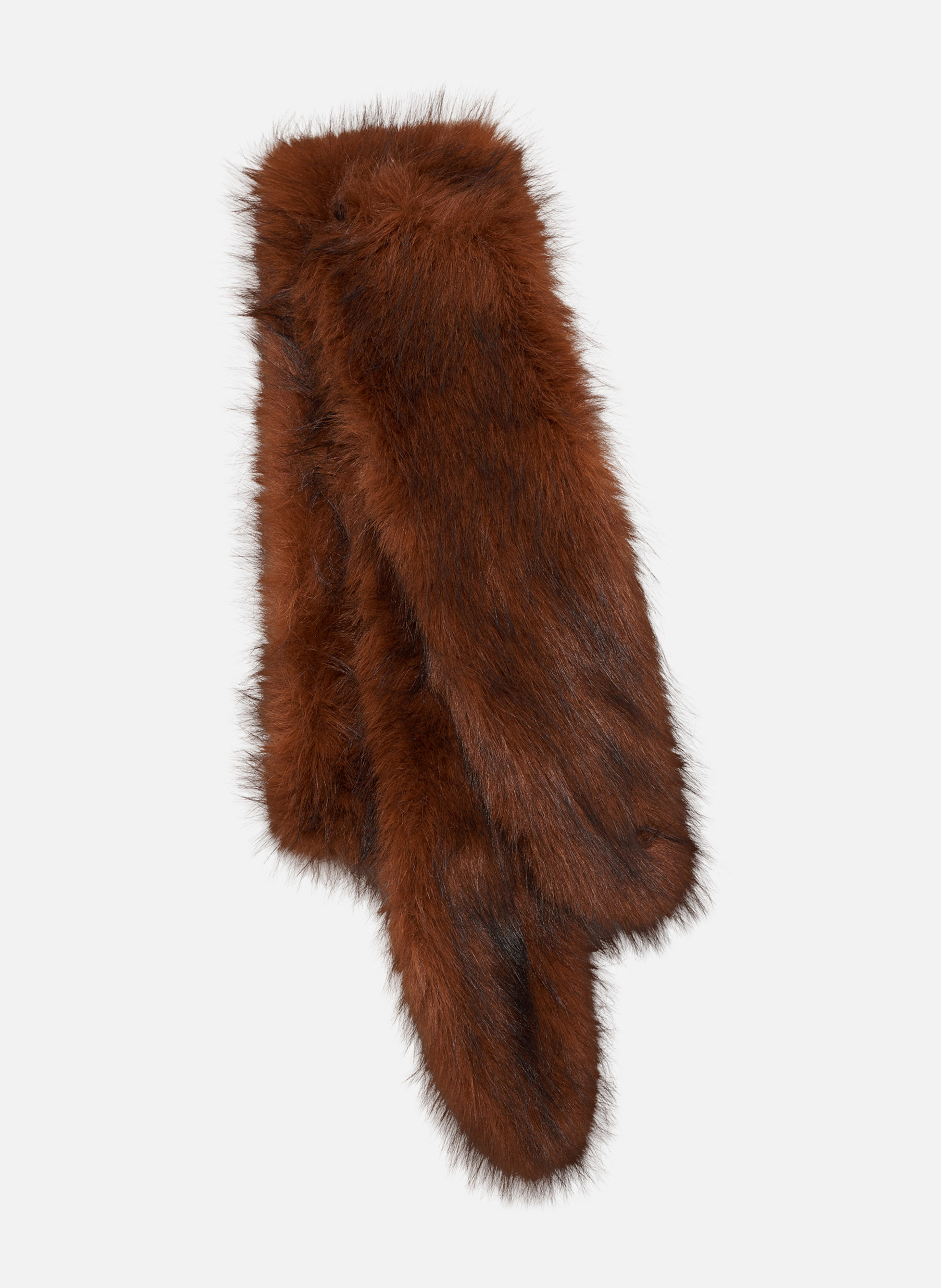 Faux fur collar THE KOOPLES Brown