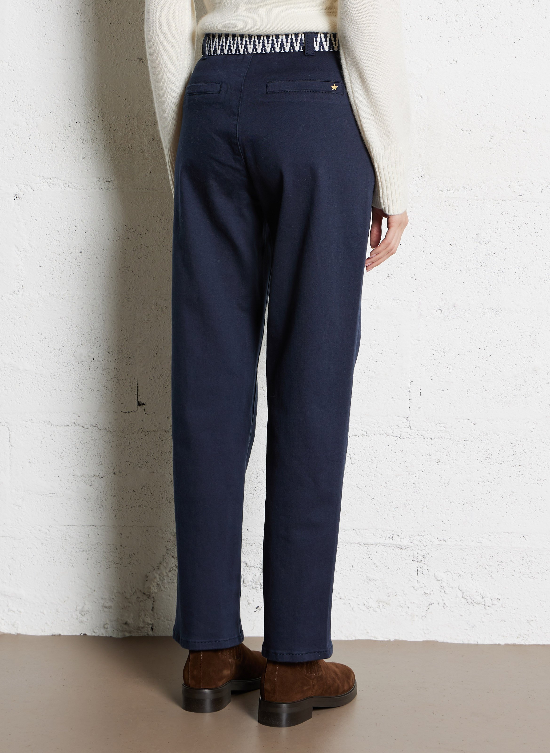 Jean droit en coton  LA PETITE ETOILE Bleu