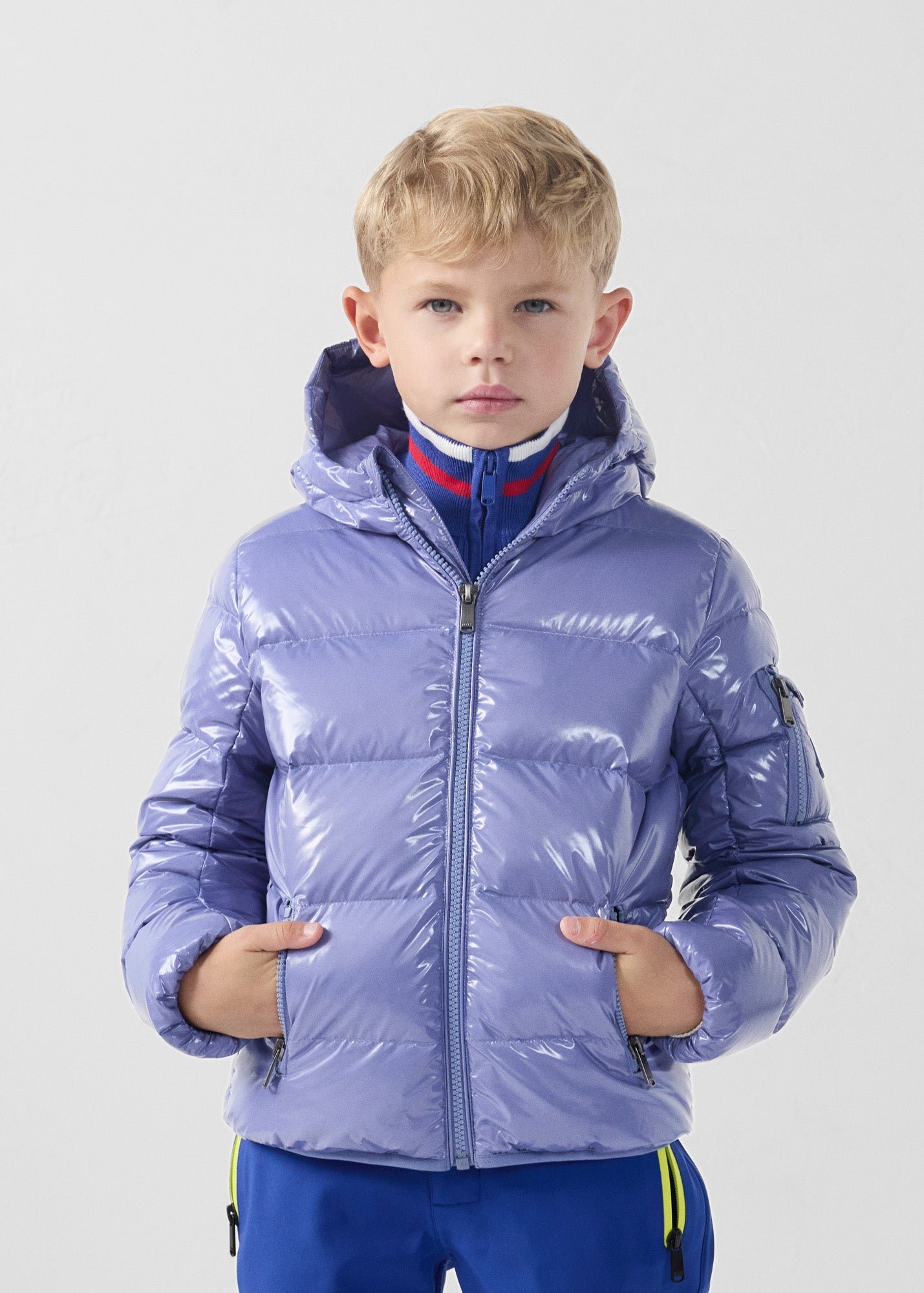 Doudoune enfant grand froid laquée kazan JOTT Rose